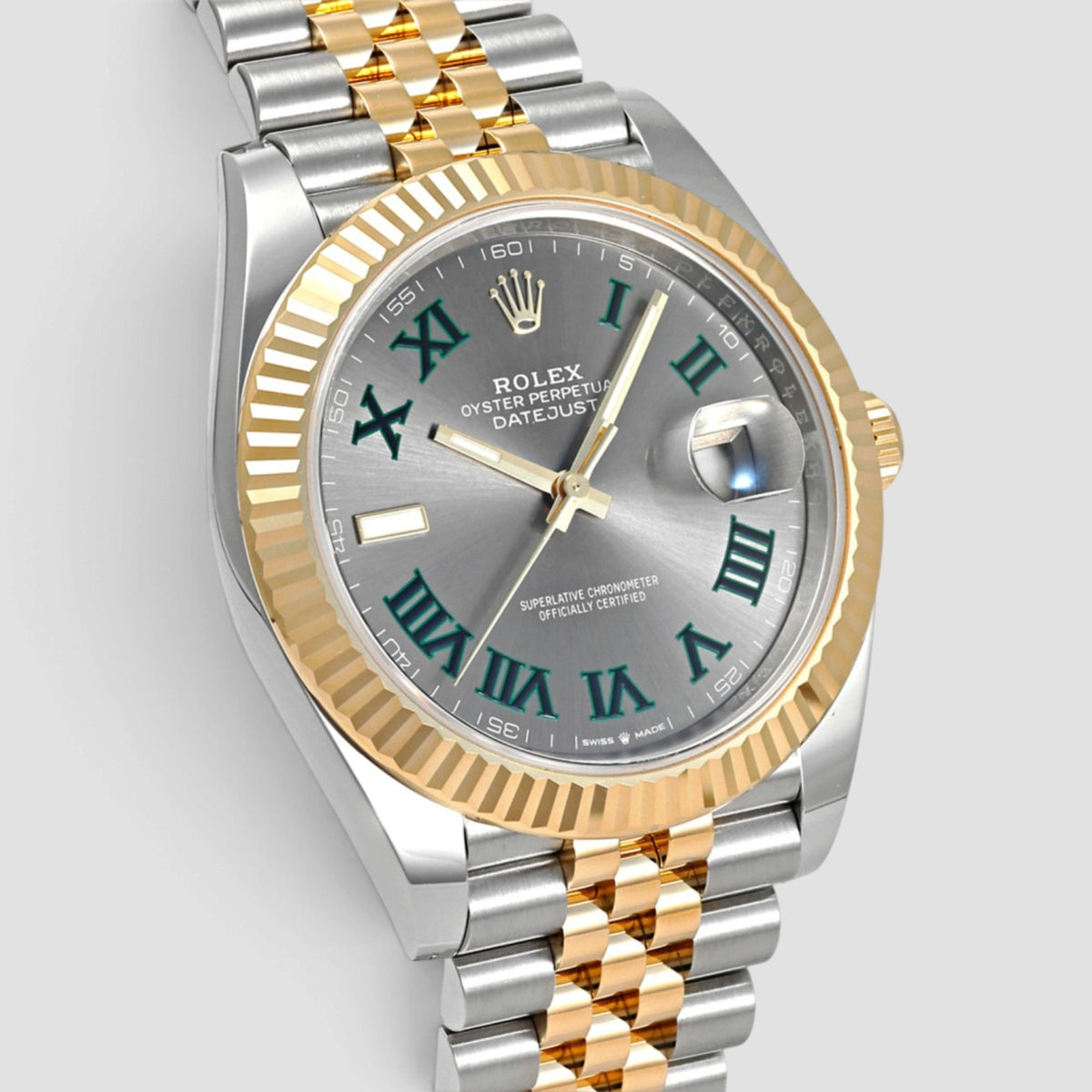 Datejust 41 Slate Green Roman Wimbledon Dial Jubilee
