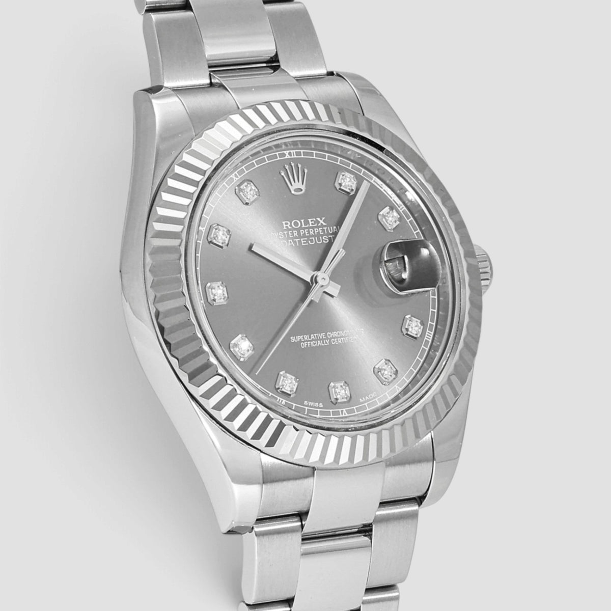 Datejust II 41 Grey Diamond Dial Oyster