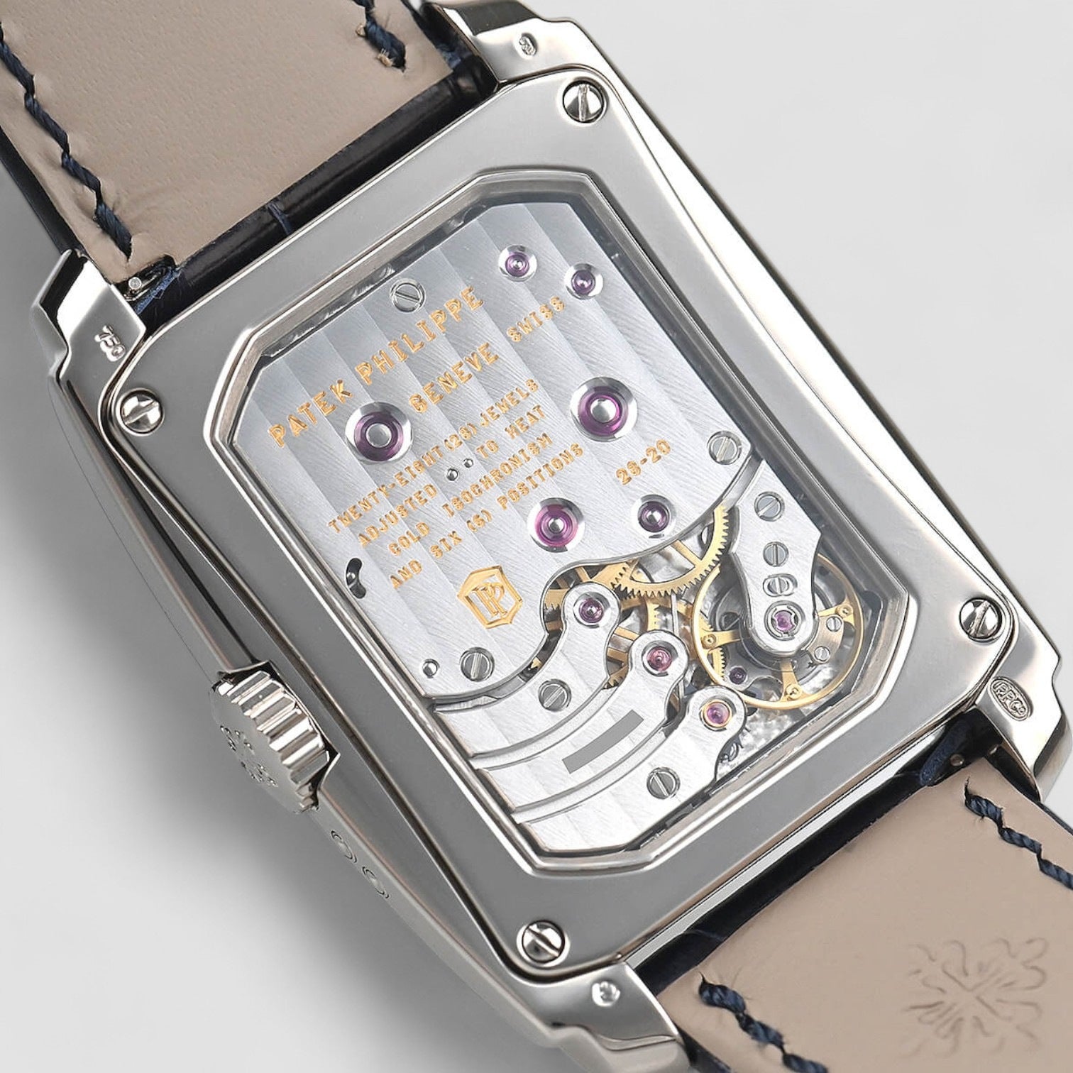 Gondolo 8 Day Manual Wind Blue Dial 18K White Gold