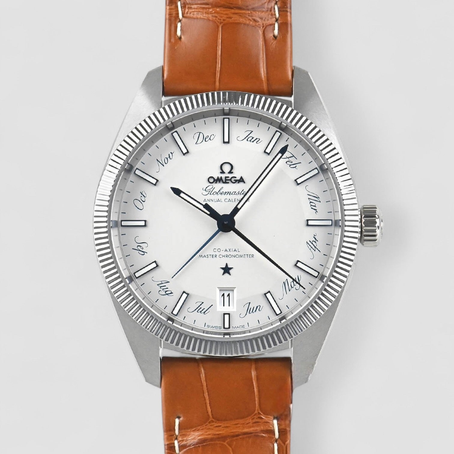 Globemaster Annual Calendar SS Silver Dial