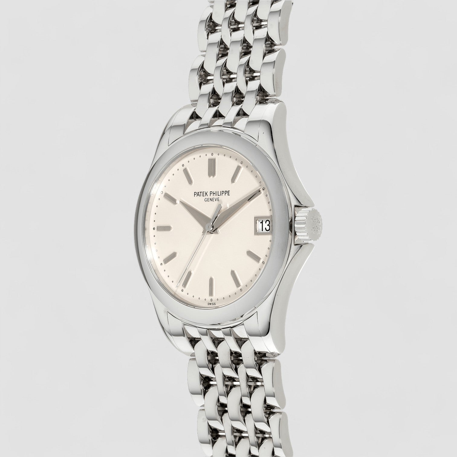 Calatrava 18K WHITE GOLD SILVER DIAL 5107/1G