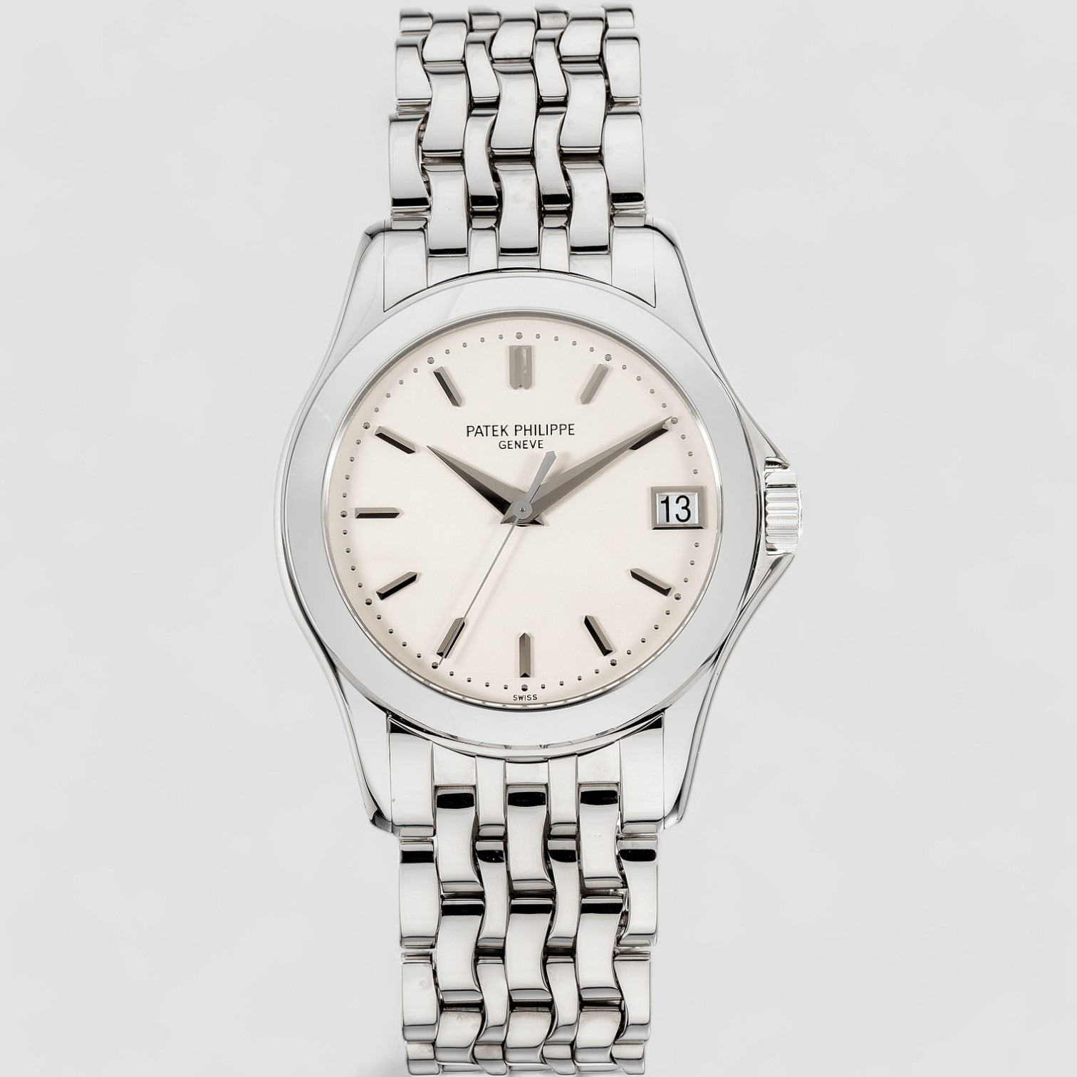 Calatrava 18K WHITE GOLD SILVER DIAL 5107/1G