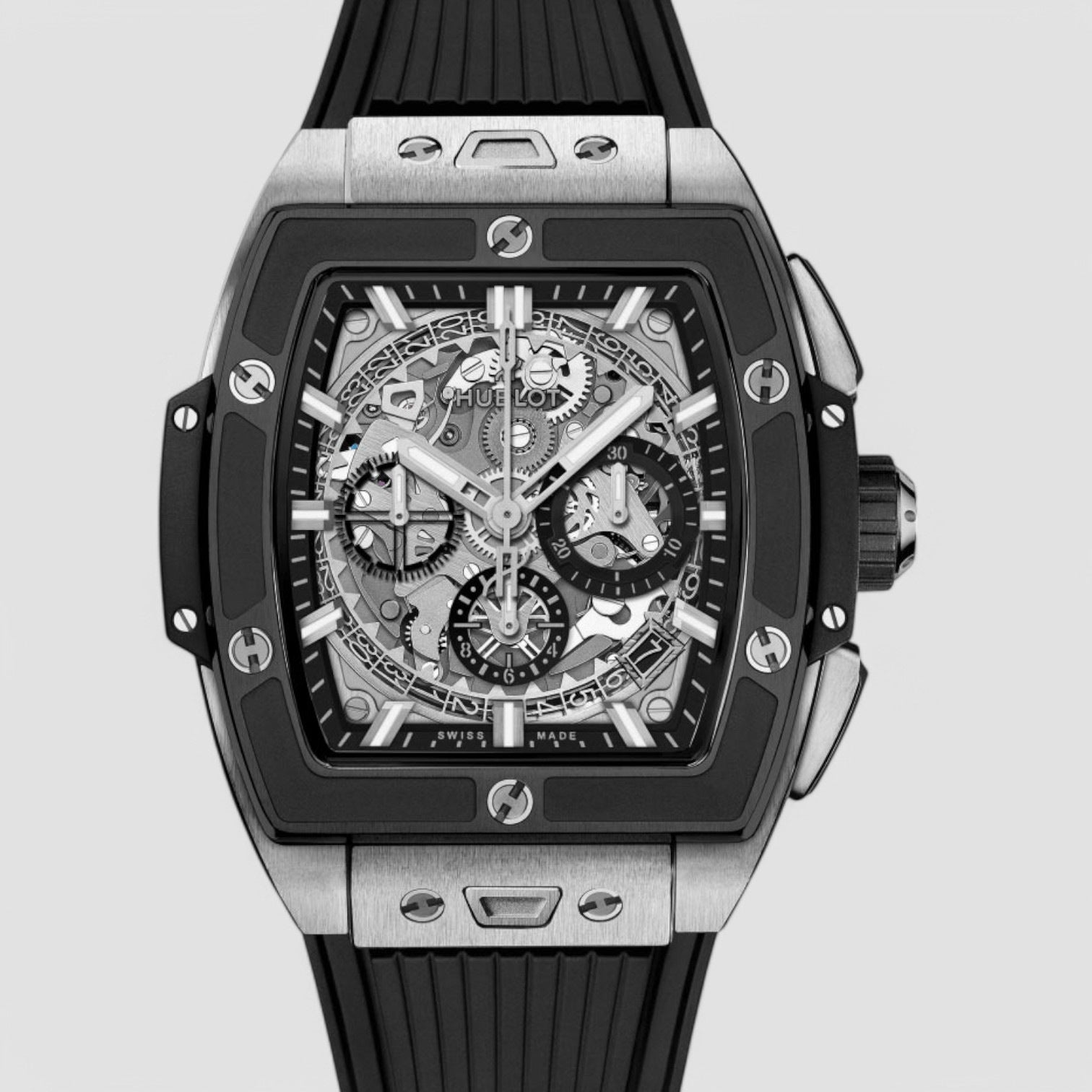 Spirit of Big Bang Chronograph Automatic Silver Dial Unisex Watch