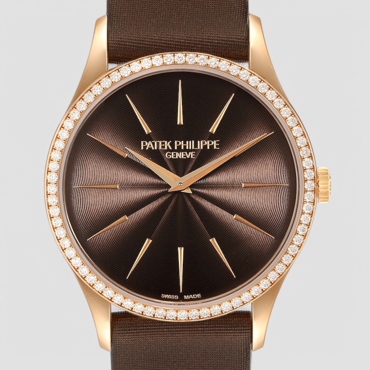 Calatrava Unisex Calatrava 4897R 18K Rose Gold Diamonds