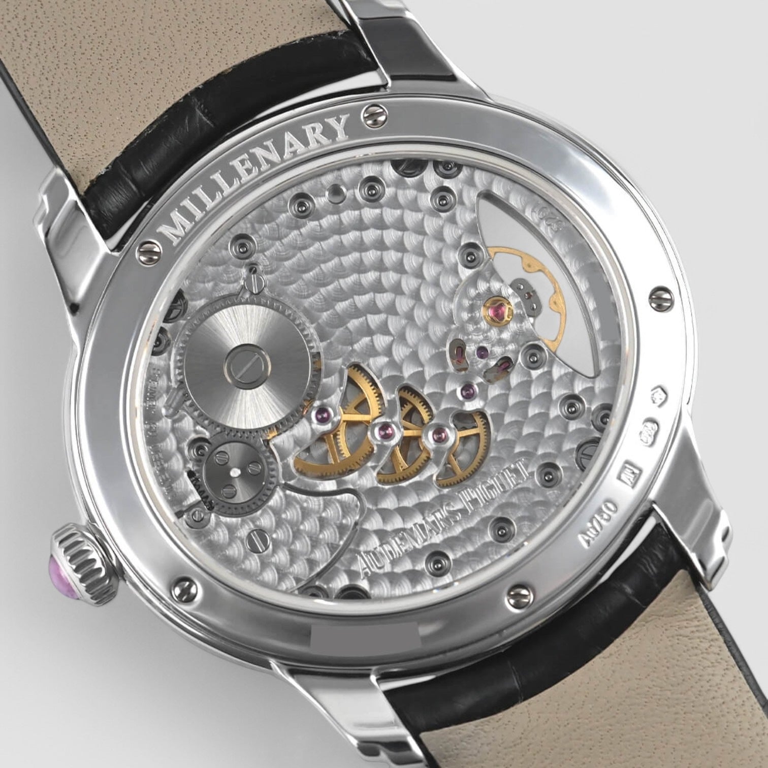 Millenary Ladies White Mother Of Pearl Dial Hand Wind Ladies Watch