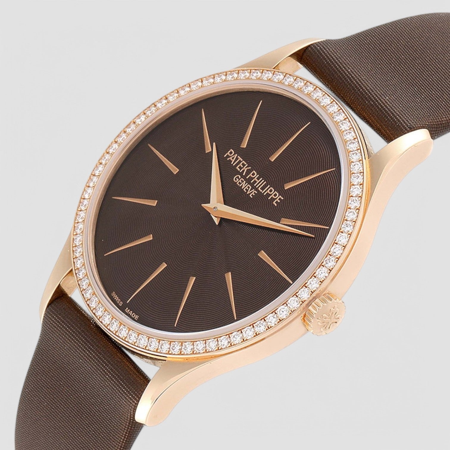 Calatrava Unisex Calatrava 4897R 18K Rose Gold Diamonds