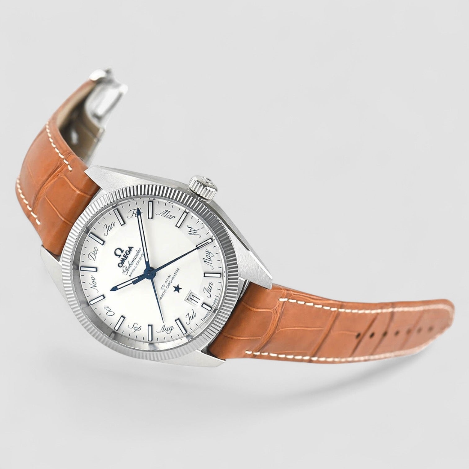 Globemaster Annual Calendar SS Silver Dial