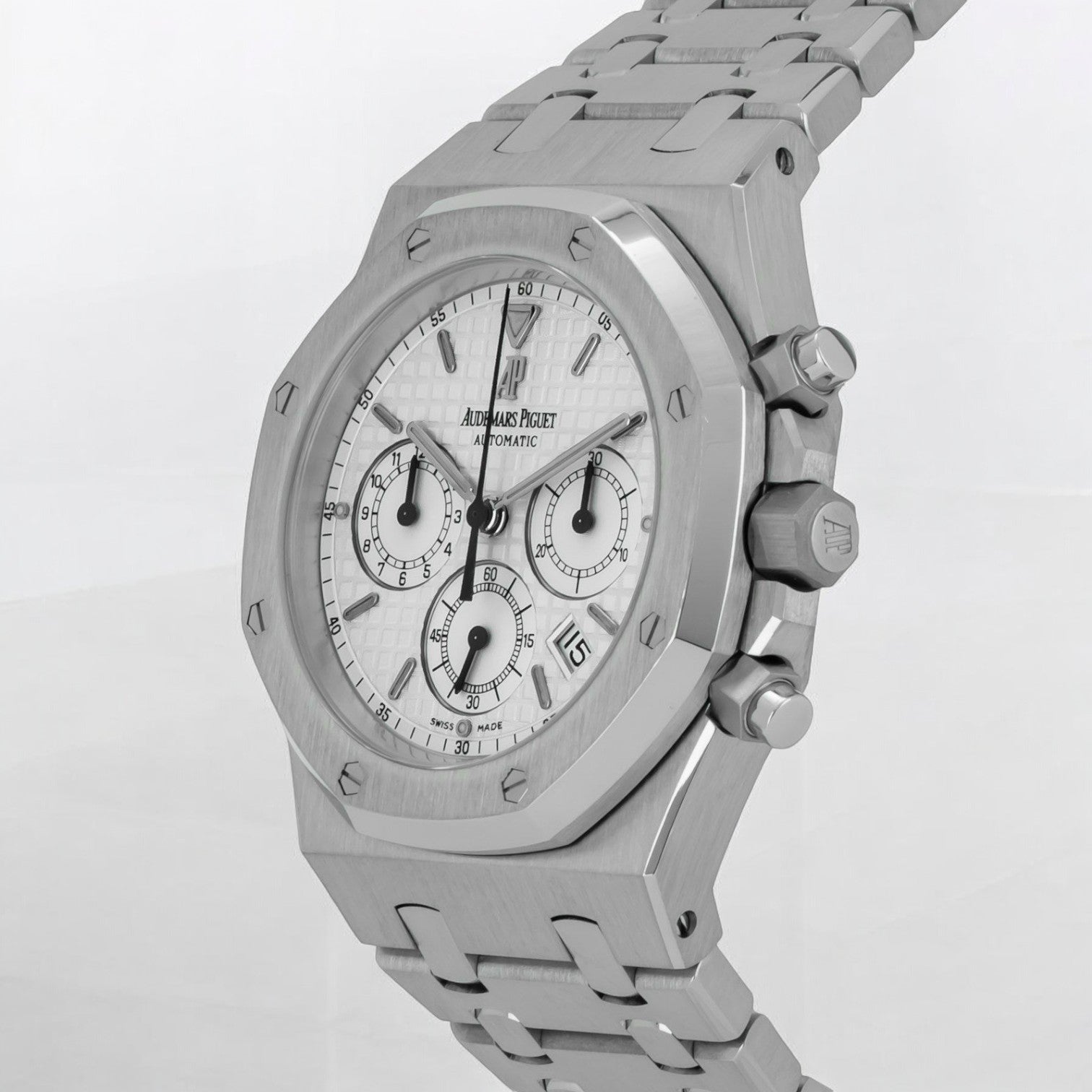 Royal Oak Chronograph Chrono White Dial SS/SS