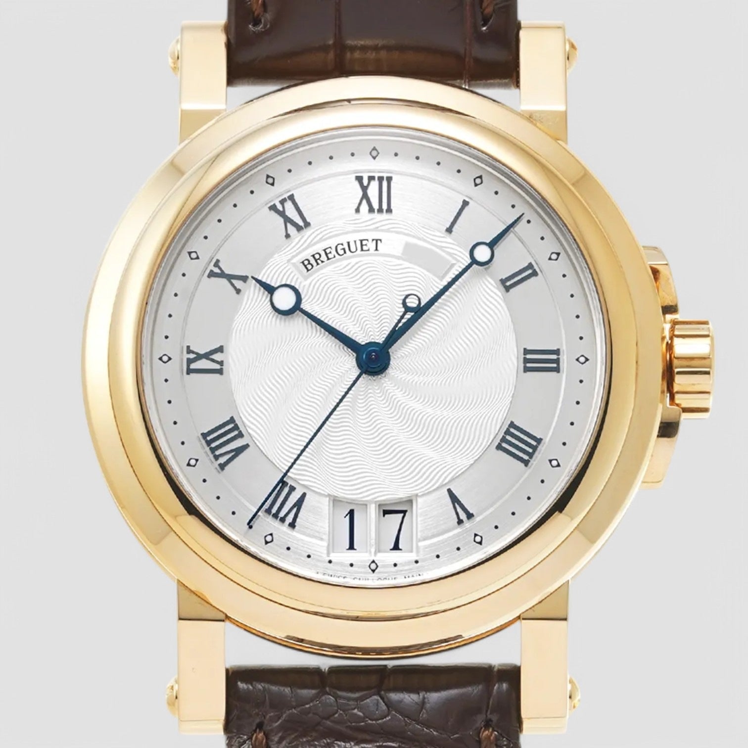Marine Automatic Big Date 18K Yellow Gold