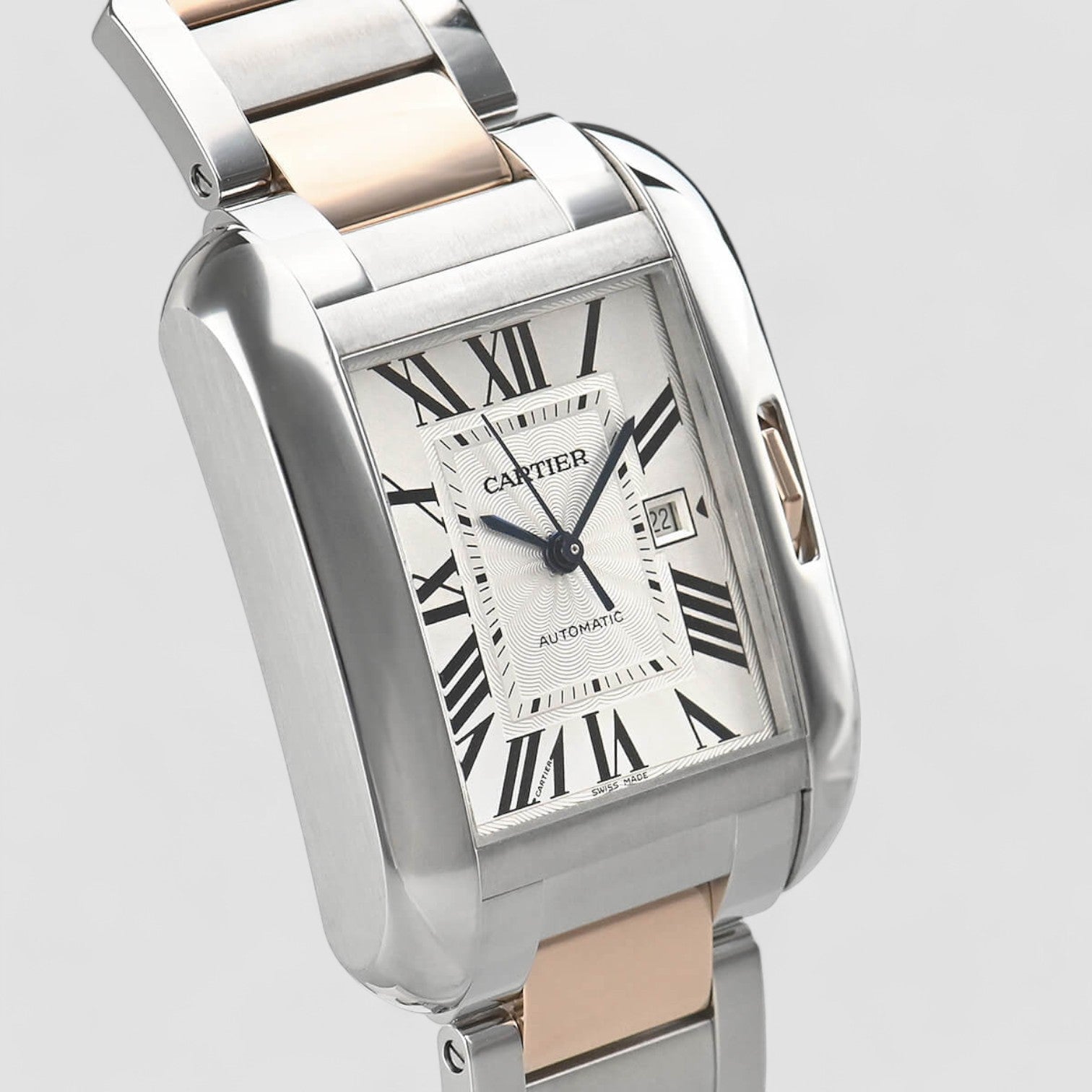 Tank Anglaise Medium 18K / SS Bracelet Automatic