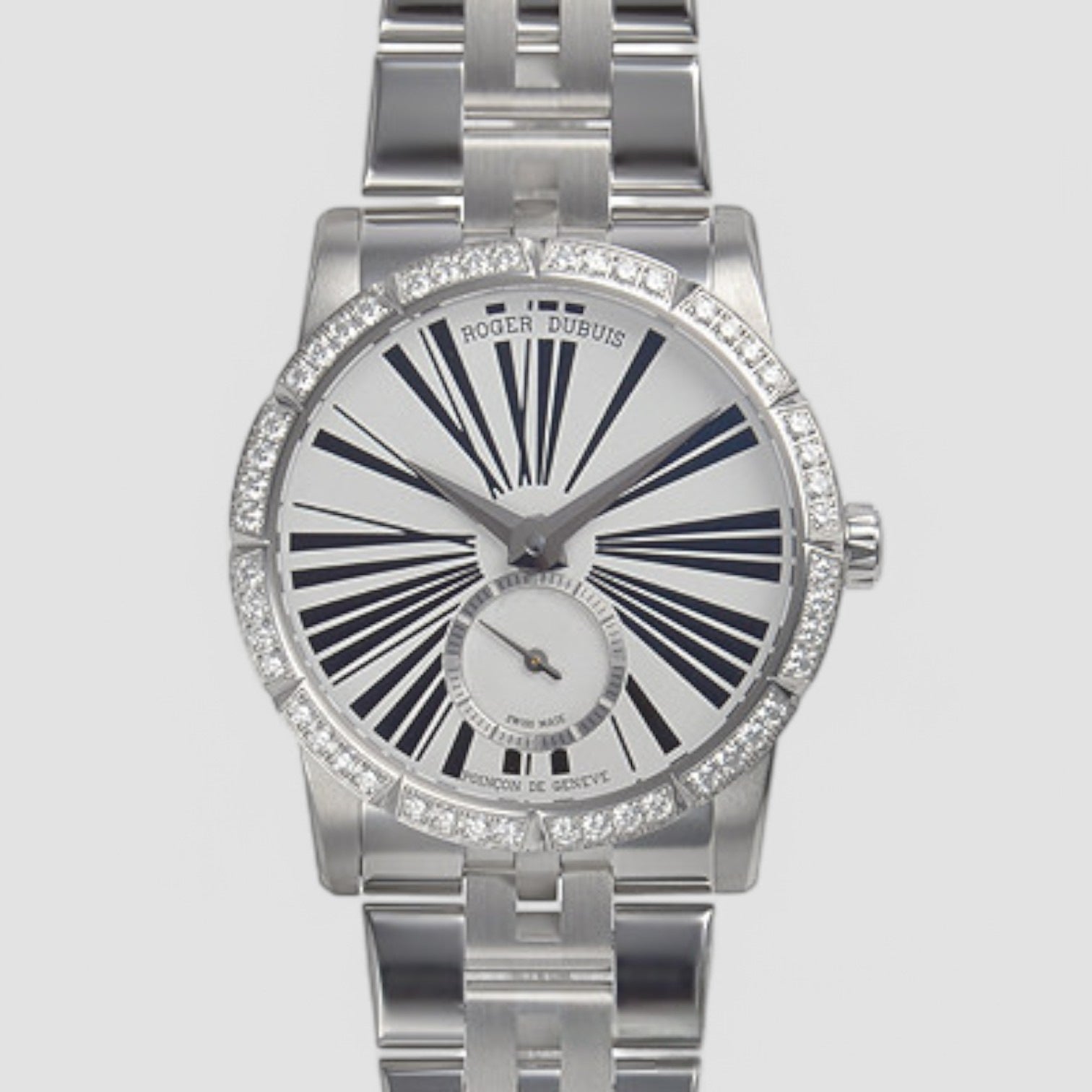 Excalibur 36mm Automatic in Steel with Diamond Bezel