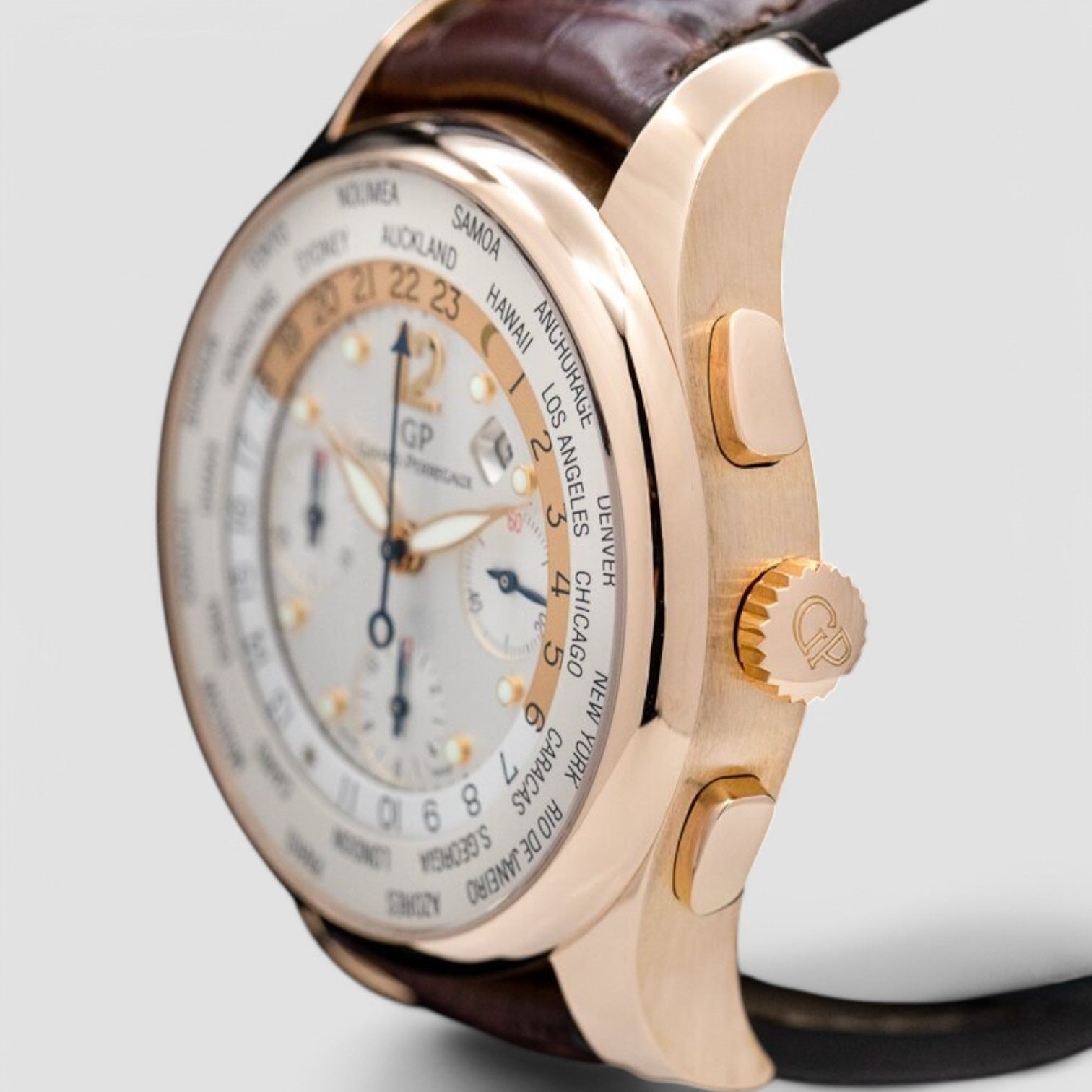 WW.TC World Time Chronograph 18k Rose Gold