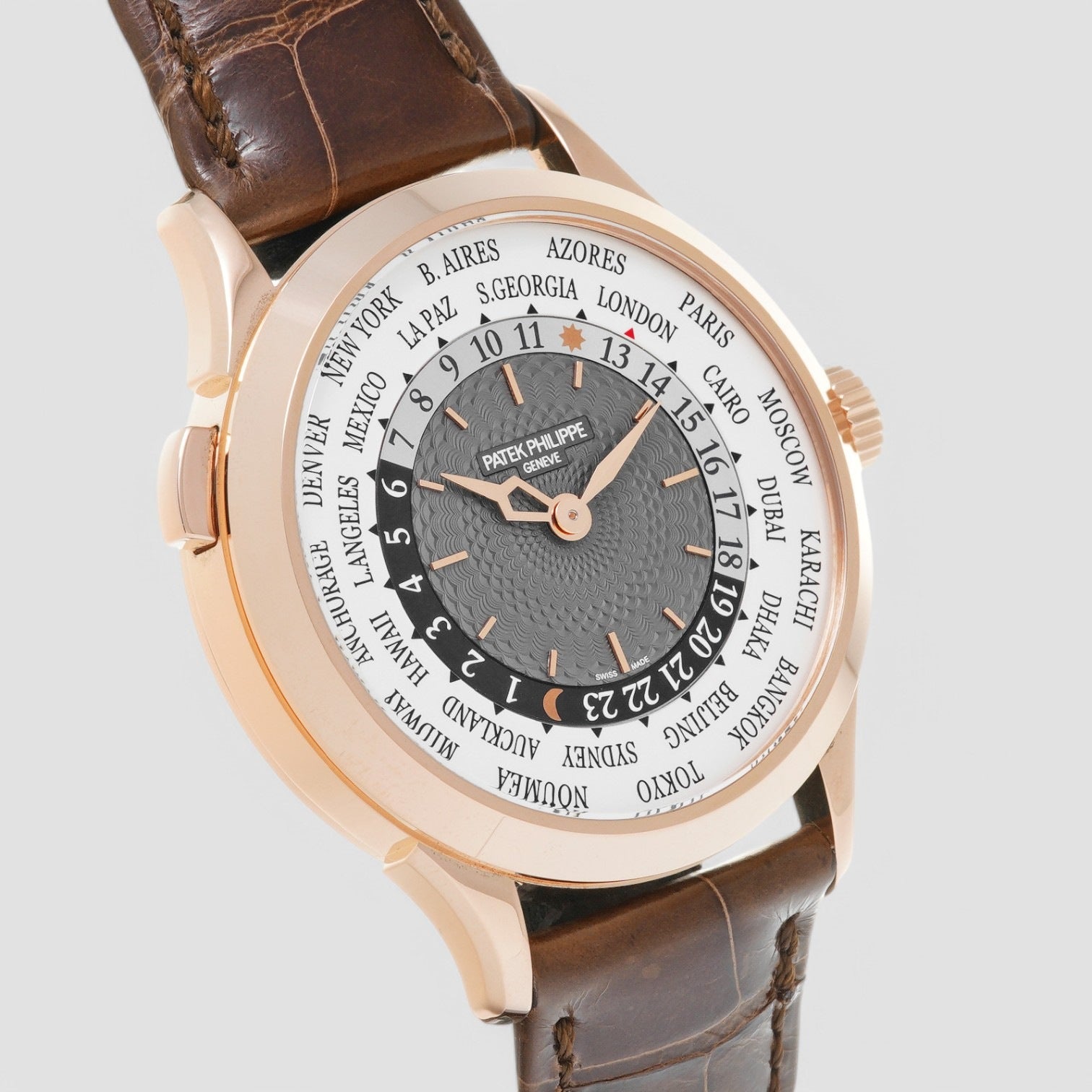World Time Complications in Rose Gold