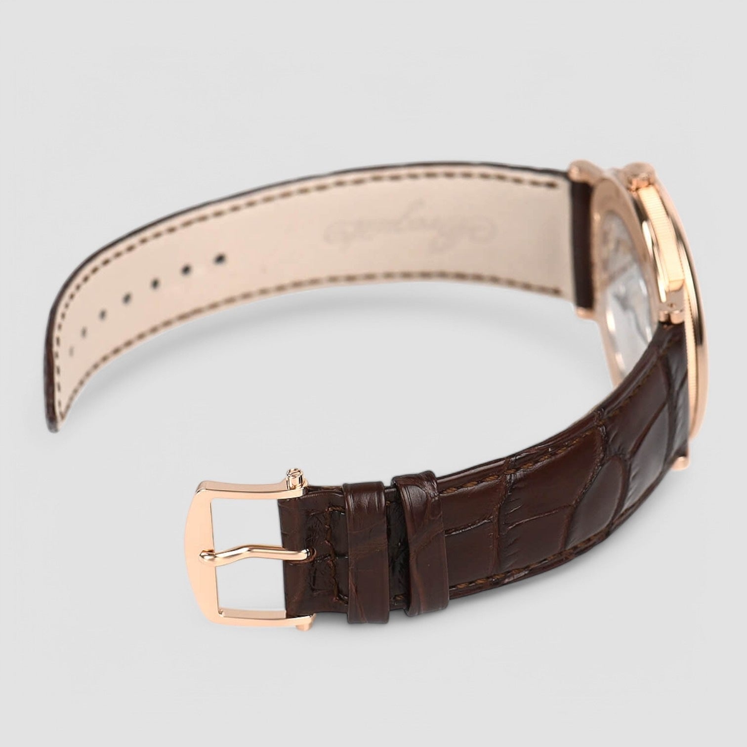 Classique Automatic 18K Rose Gold White Enamel Dial