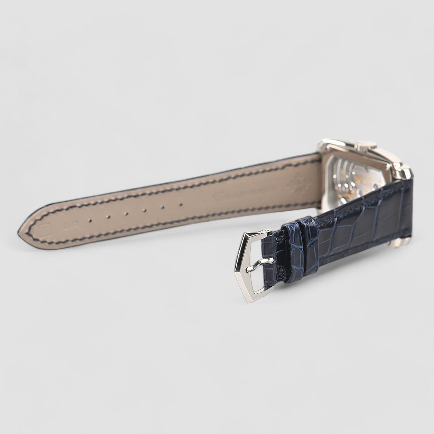 Gondolo 8 Day Manual Wind Blue Dial 18K White Gold