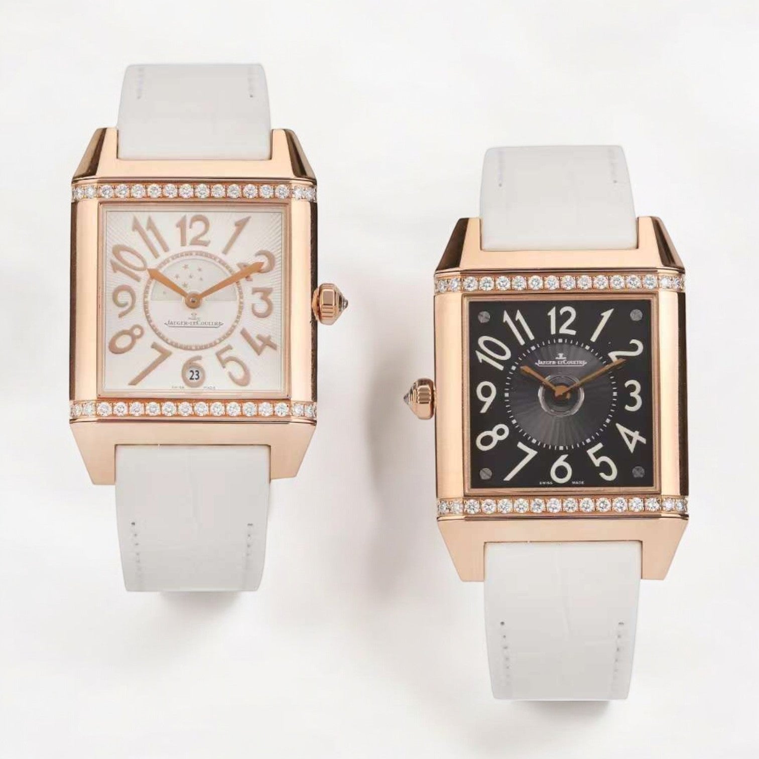 Reverso Squadra Lady Duetto – Elegant Rose Gold Sophistication