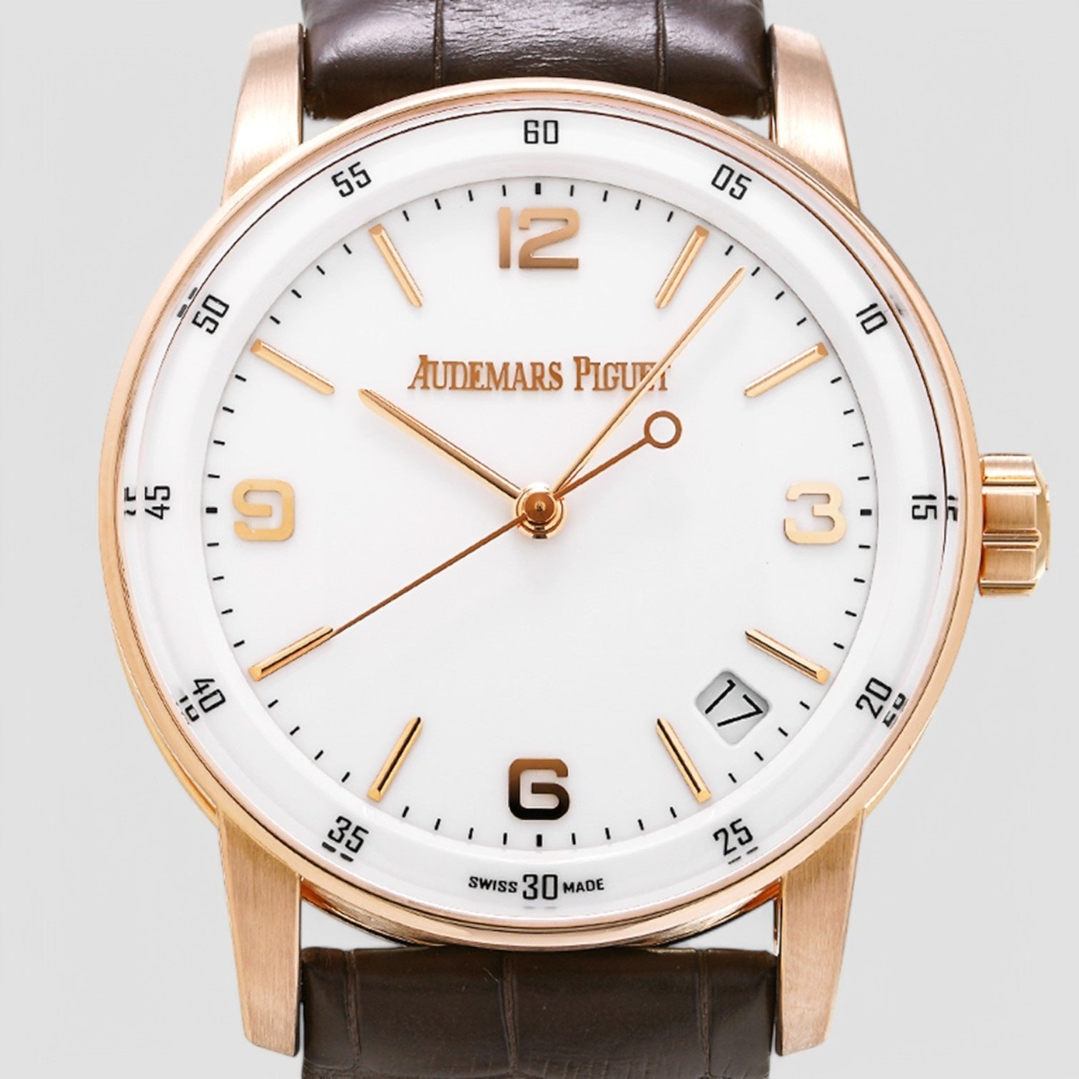 11.59 White Dial Men's Watch