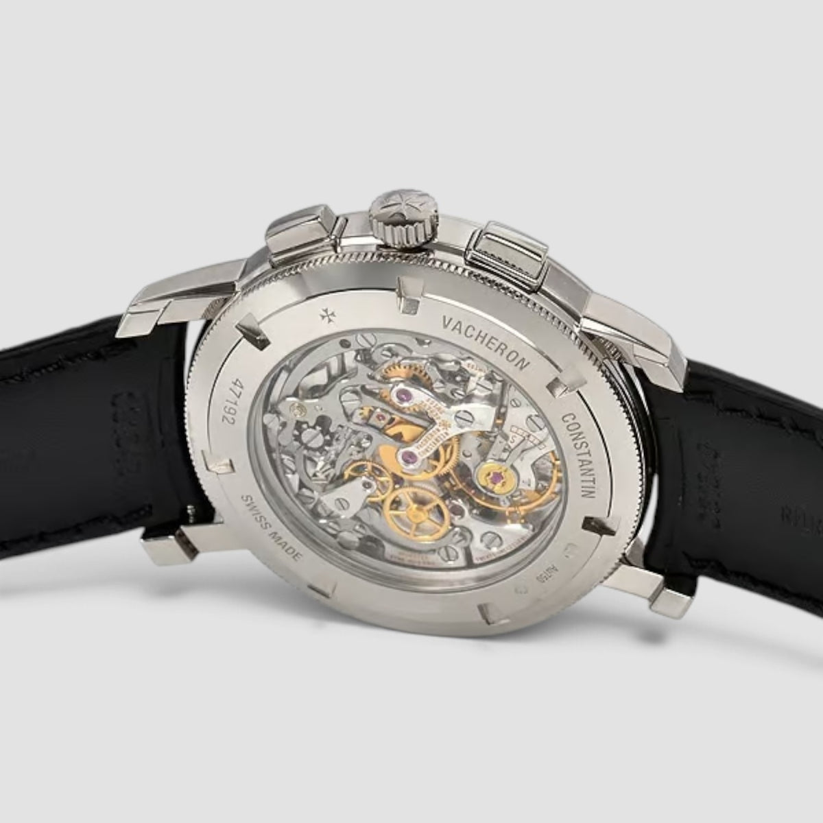 Traditionnelle Chronograph 42mm Silver Dial 18kt White Gold