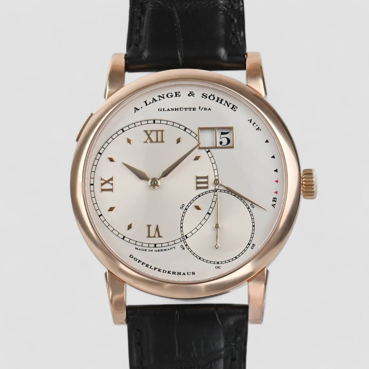 Grand Lange 1 Rose Gold Silver Dial 42MM