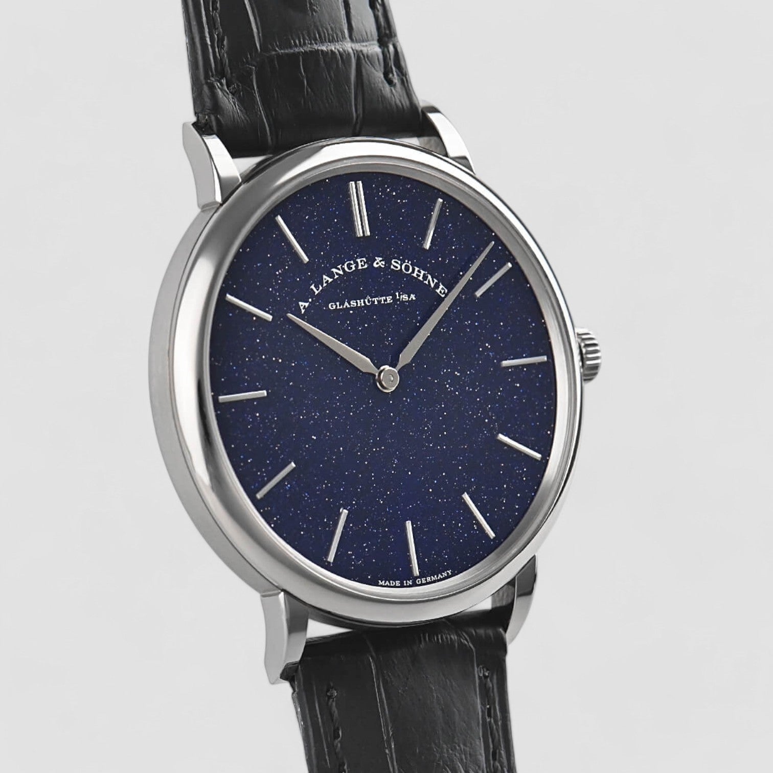 Saxonia 205.086 Thin Manual Wind Blue Gold-Flux Dial
