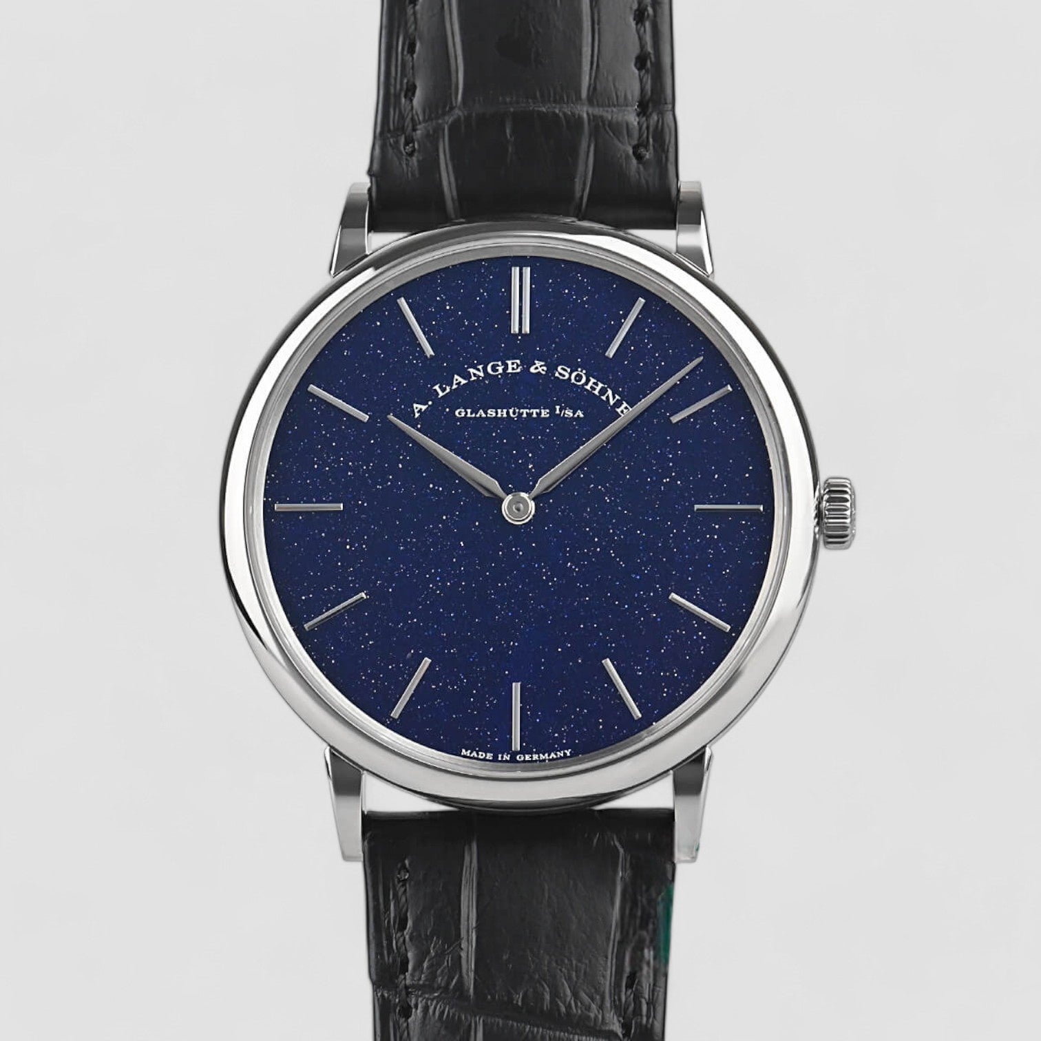 Saxonia 205.086 Thin Manual Wind Blue Gold-Flux Dial