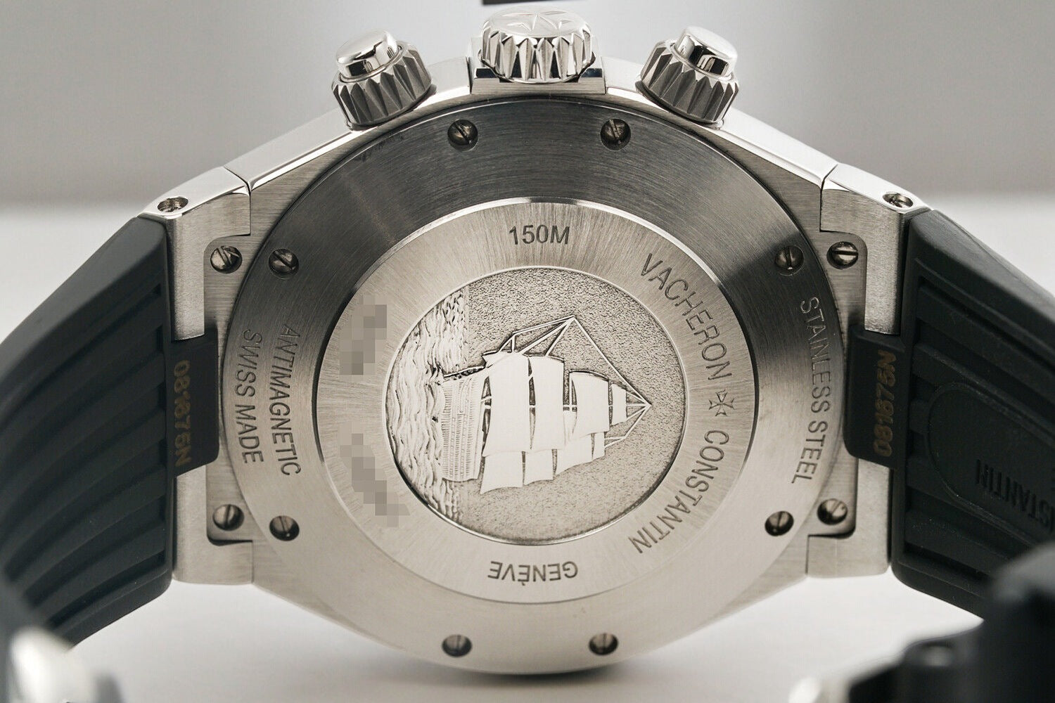 Overseas Chronograph Chronograph 49150 SS Gray Dial / Rubber