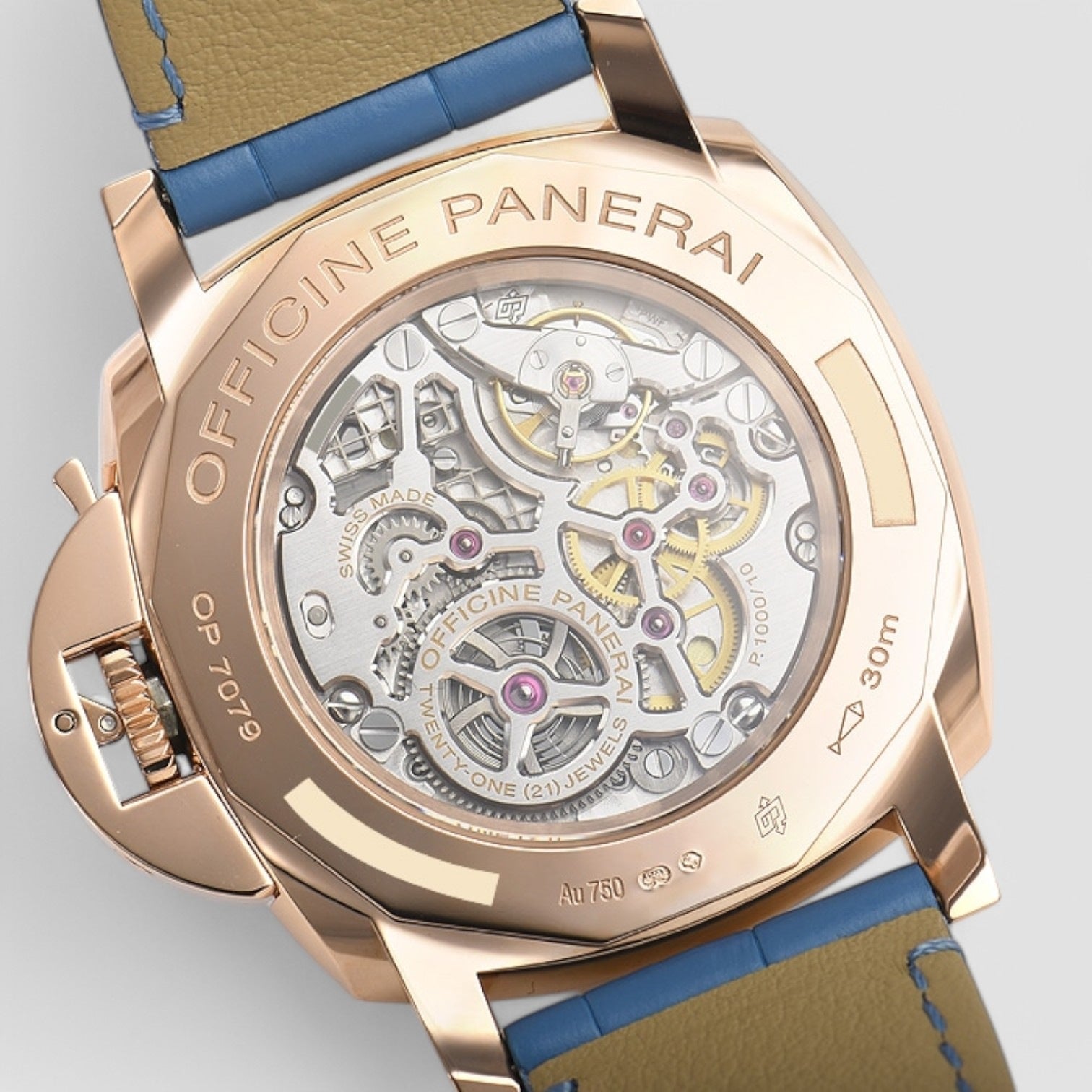 Luminor Due 3 Days ORO Rosso Unisex Manual Watch