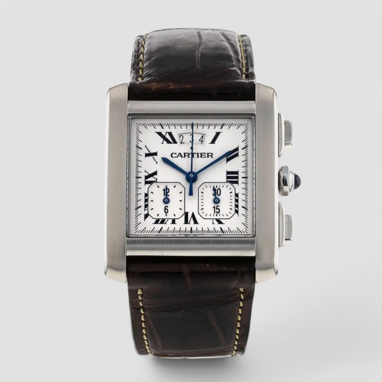 Tank Française XXL Chronoreflex Steel Unisex Watch