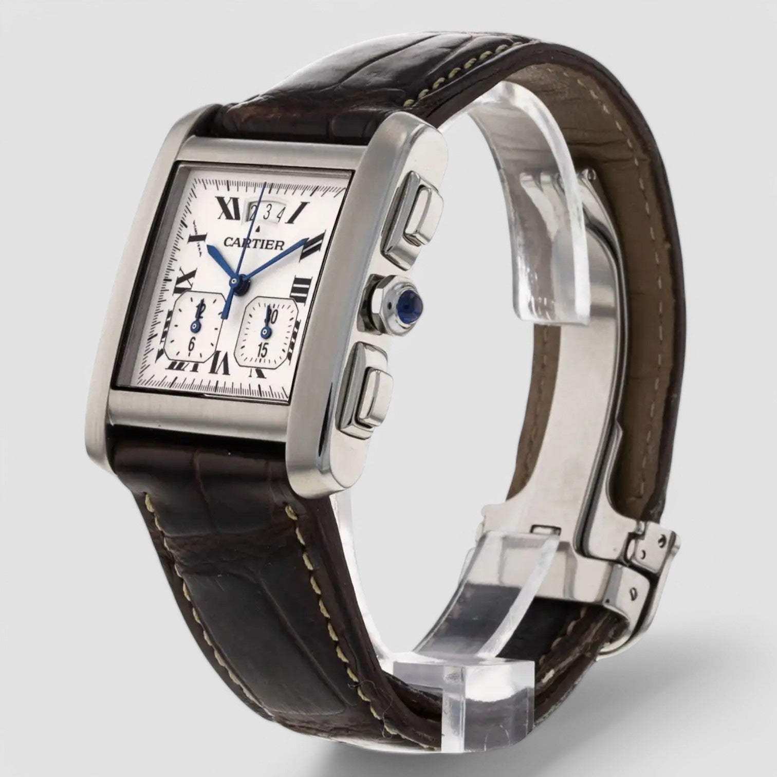 Tank Française XXL Chronoreflex Steel Unisex Watch