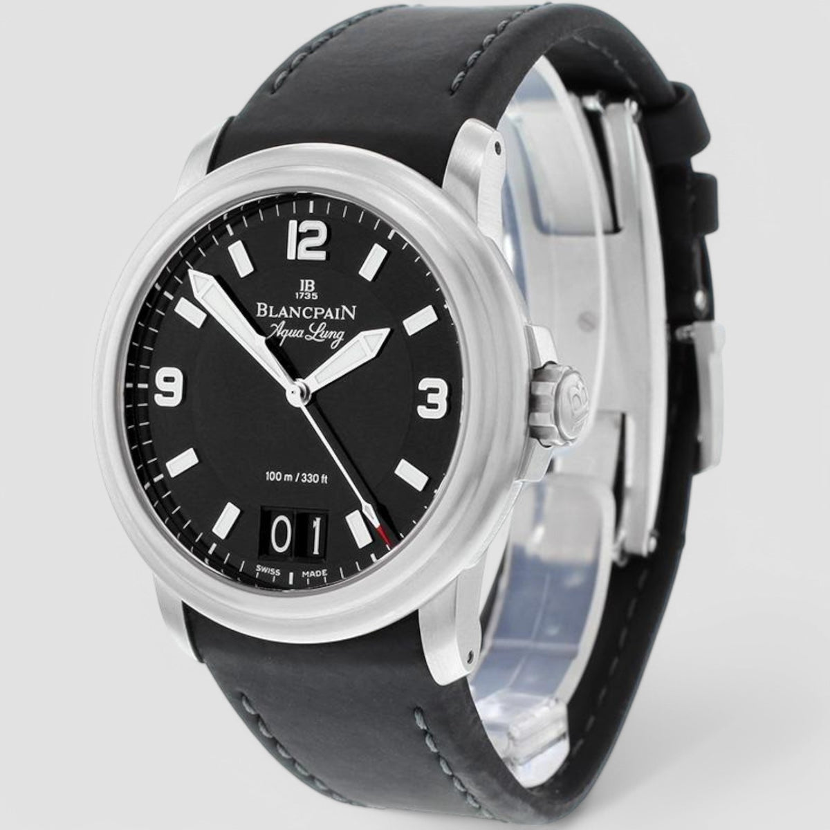 Aqualung Big Date SS Rubber Strap