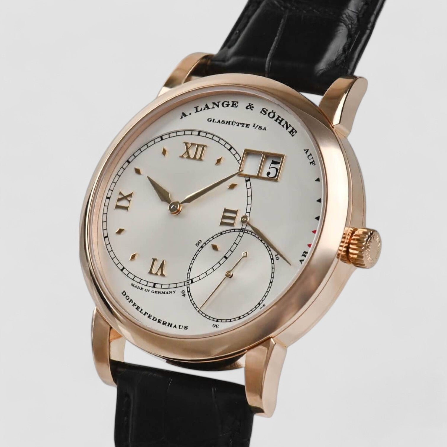 Grand Lange 1 Rose Gold Silver Dial 42MM