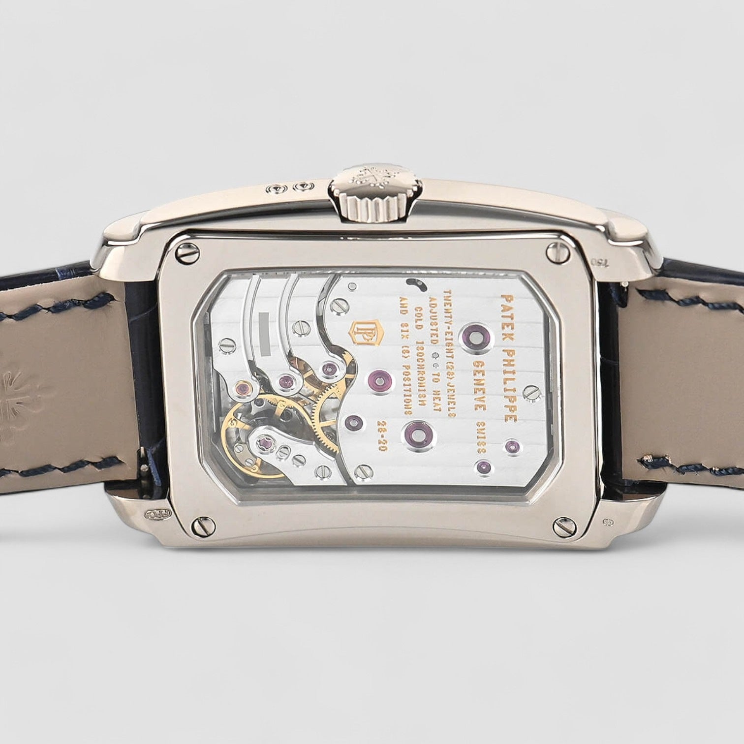 Gondolo 8 Day Manual Wind Blue Dial 18K White Gold