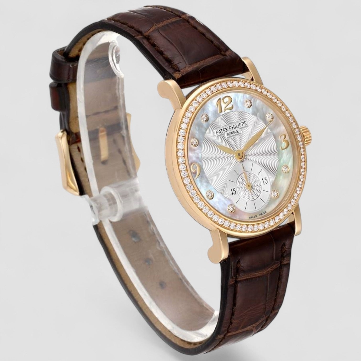 Calatrava Hand Wind Diamond Ladies Watch