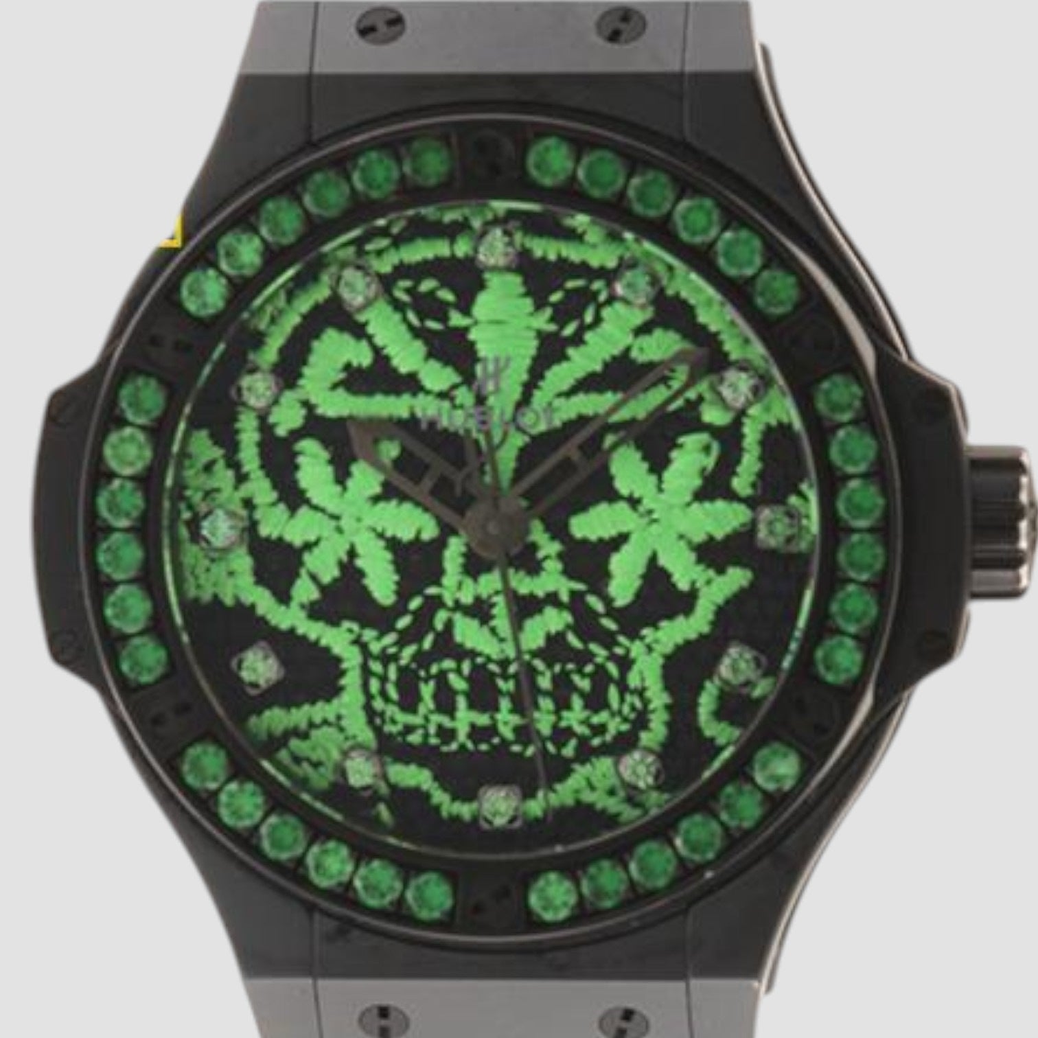 Big Bang Broderie Sugar Skull Fluo Malachite Green 41mm Unisex Watch
