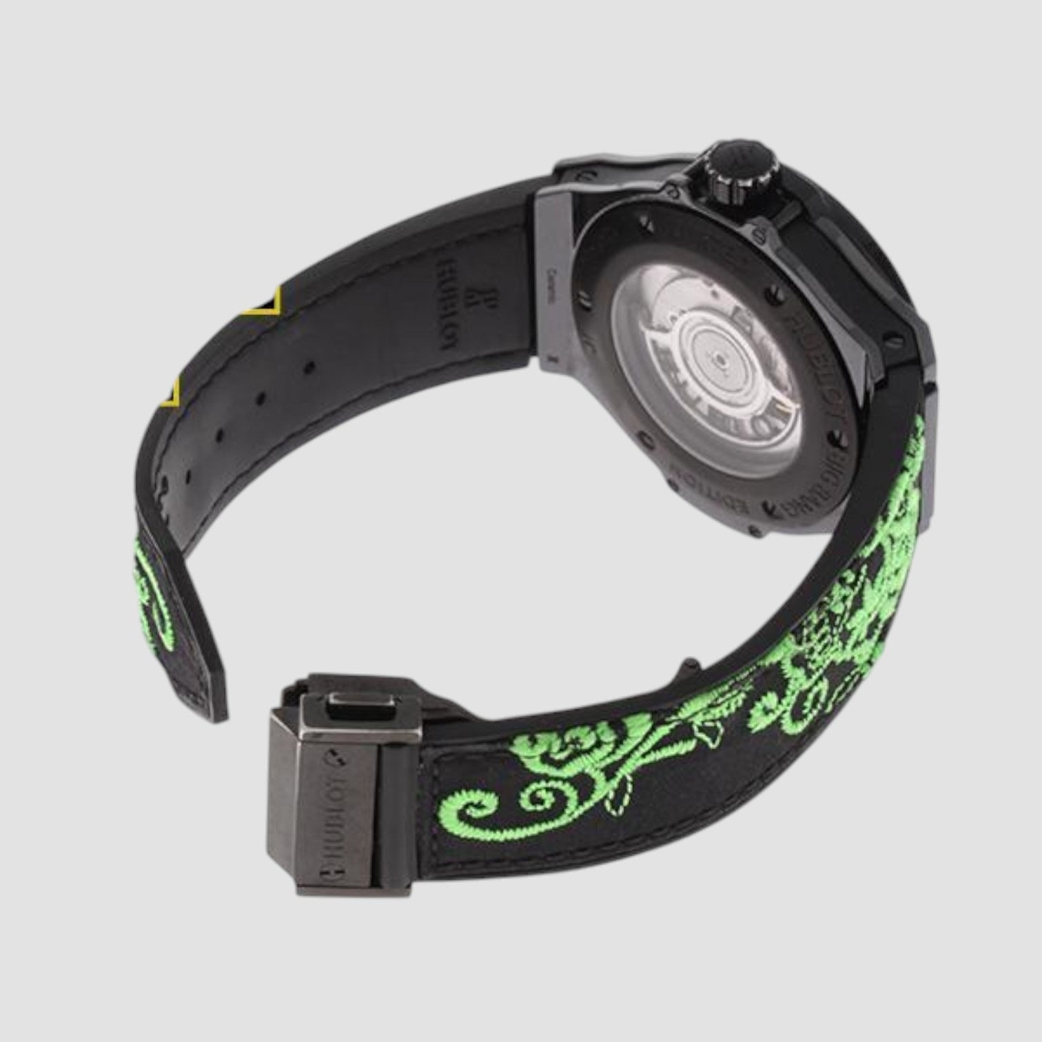 Big Bang Broderie Sugar Skull Fluo Malachite Green 41mm Unisex Watch