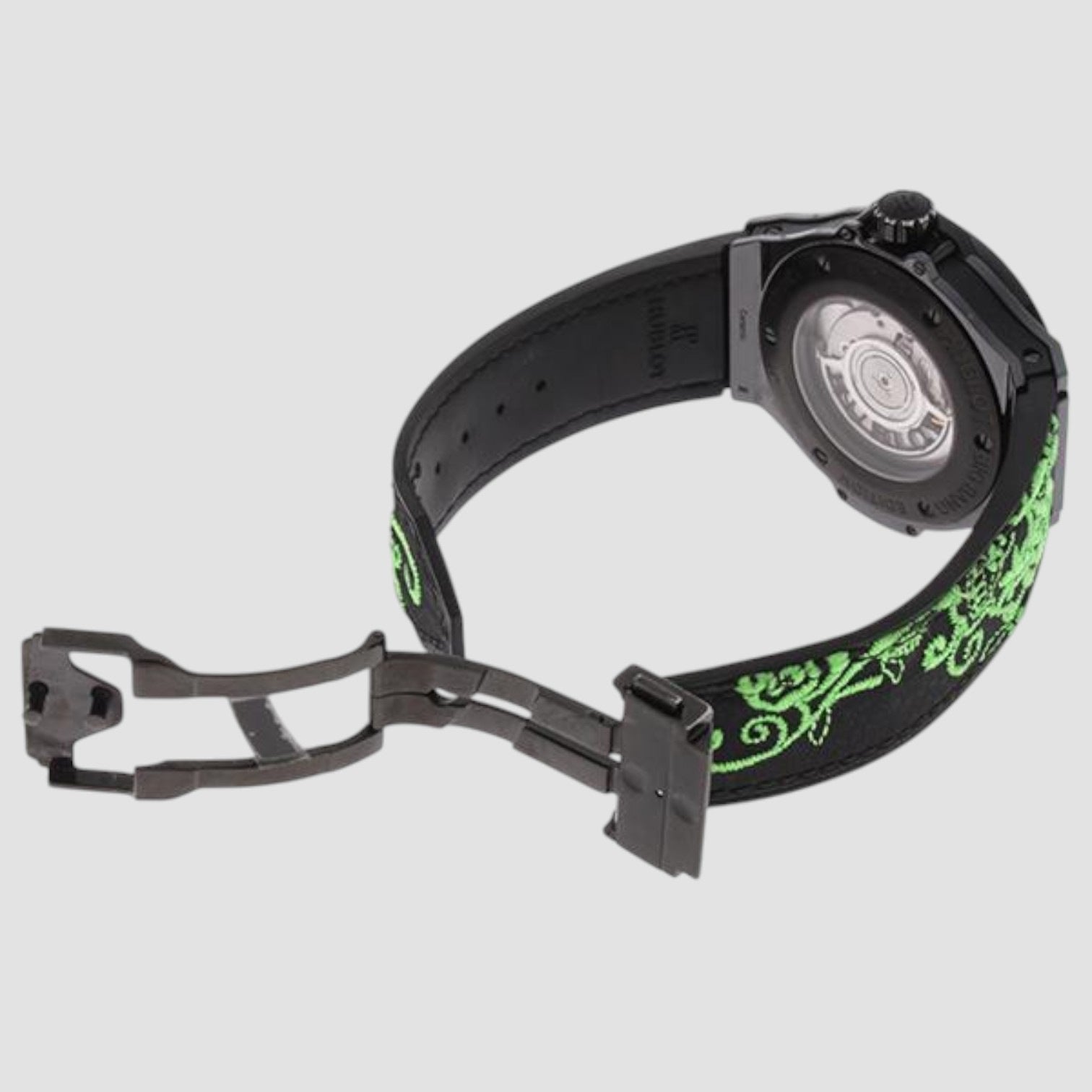 Big Bang Broderie Sugar Skull Fluo Malachite Green 41mm Unisex Watch