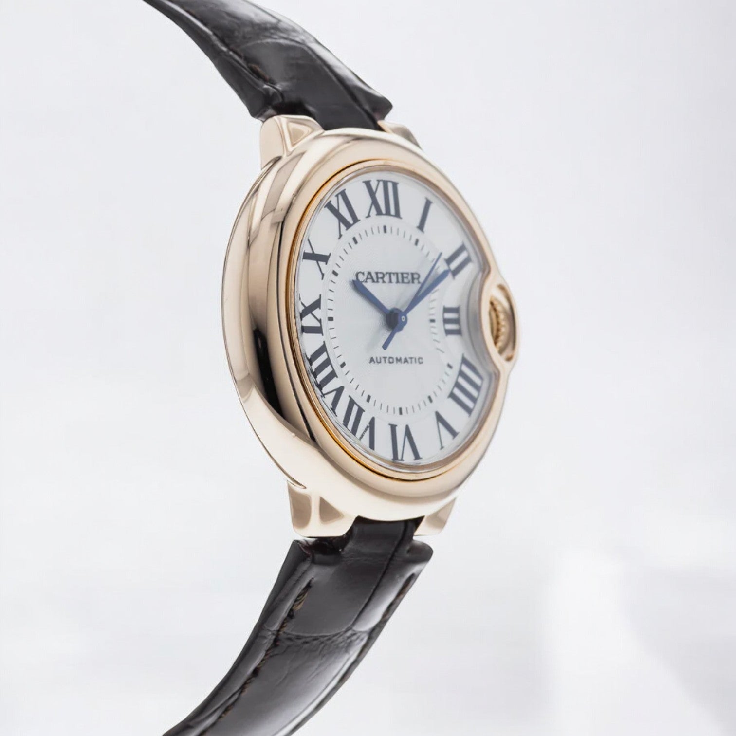 Ballon Bleu 33mm Rose Gold Silver Dial