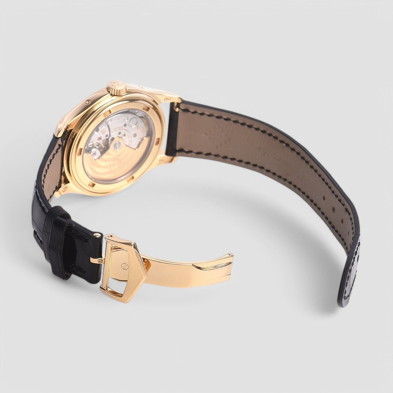 Annual Calendar Grey Dial Yellow Gold