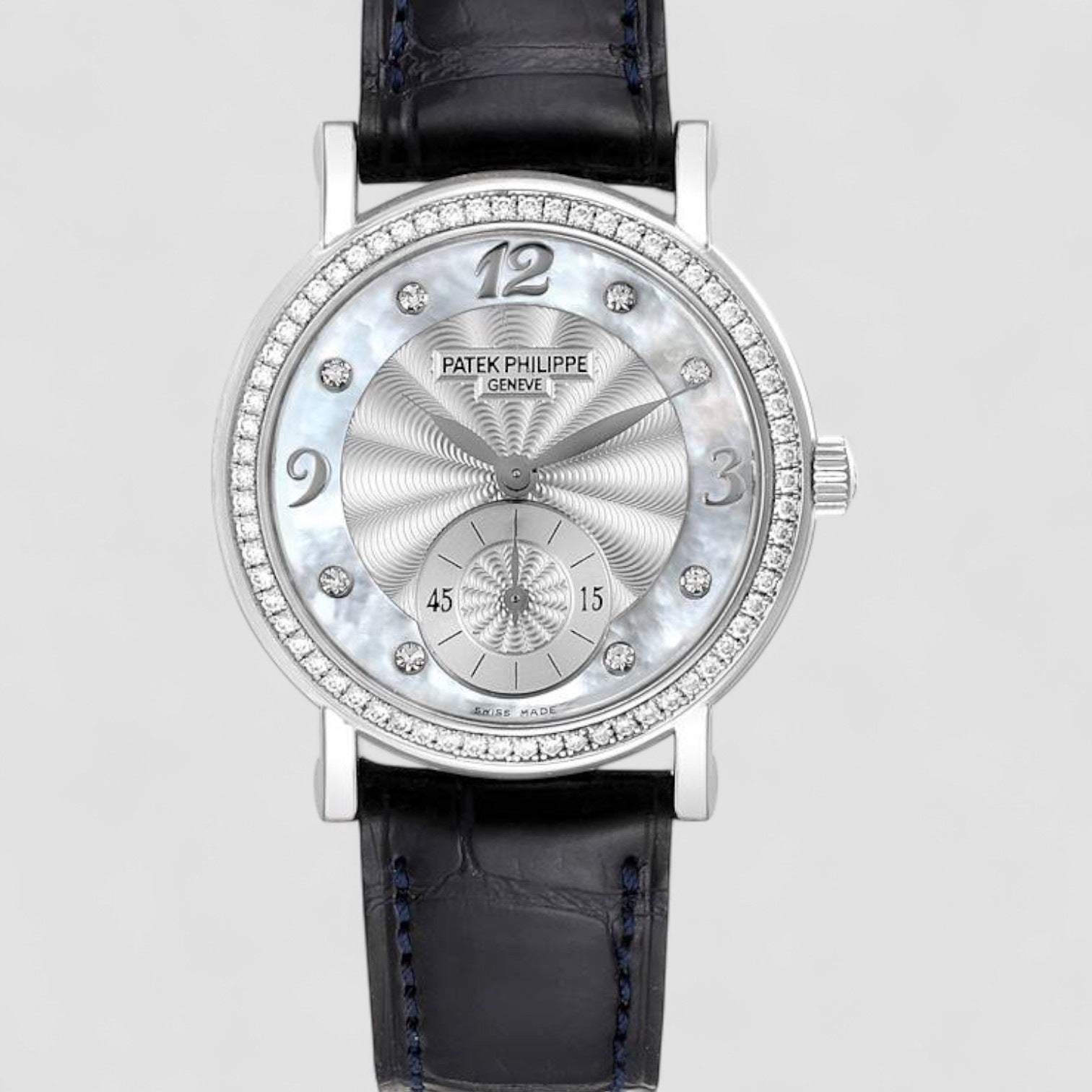Calatrava White Gold Mother of Pearl Diamond Unisex Watch 4959 4959G