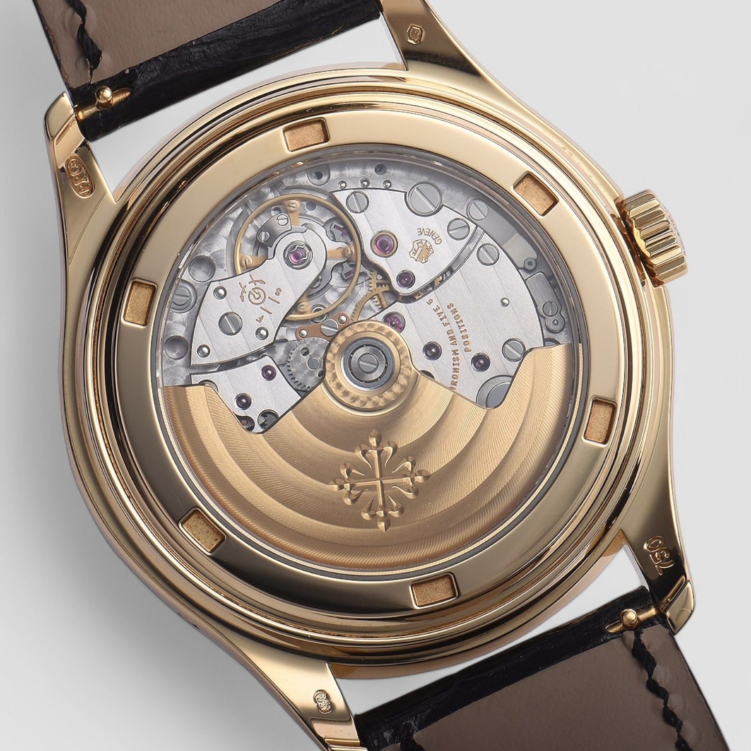 Annual Calendar Grey Dial Yellow Gold