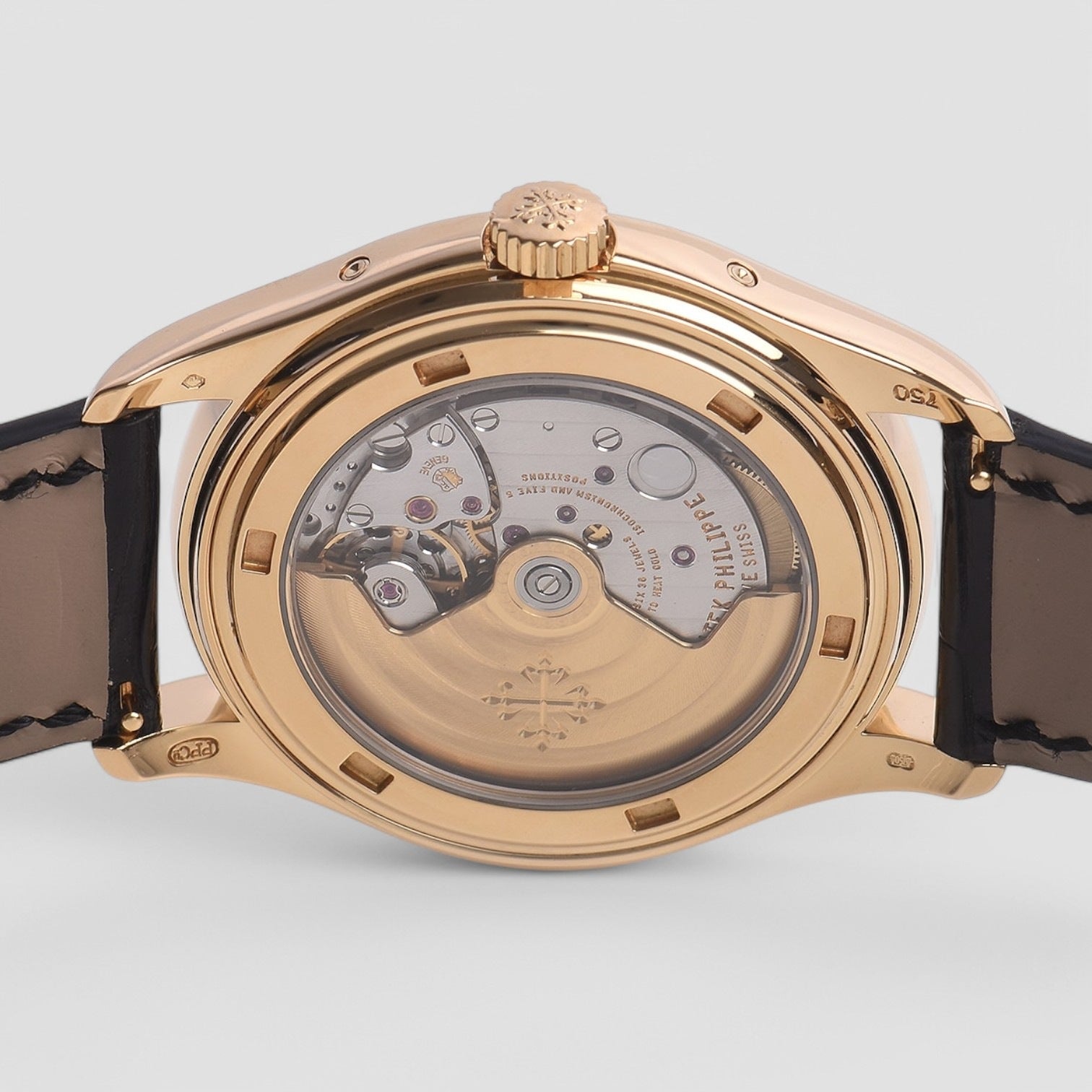 Annual Calendar Grey Dial Yellow Gold