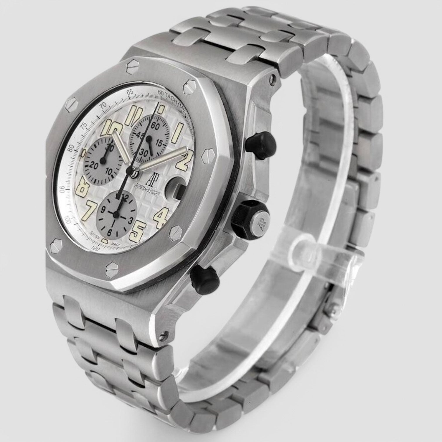 Royal Oak Offshore Chronograph Silver Dial Titanium / Titanium