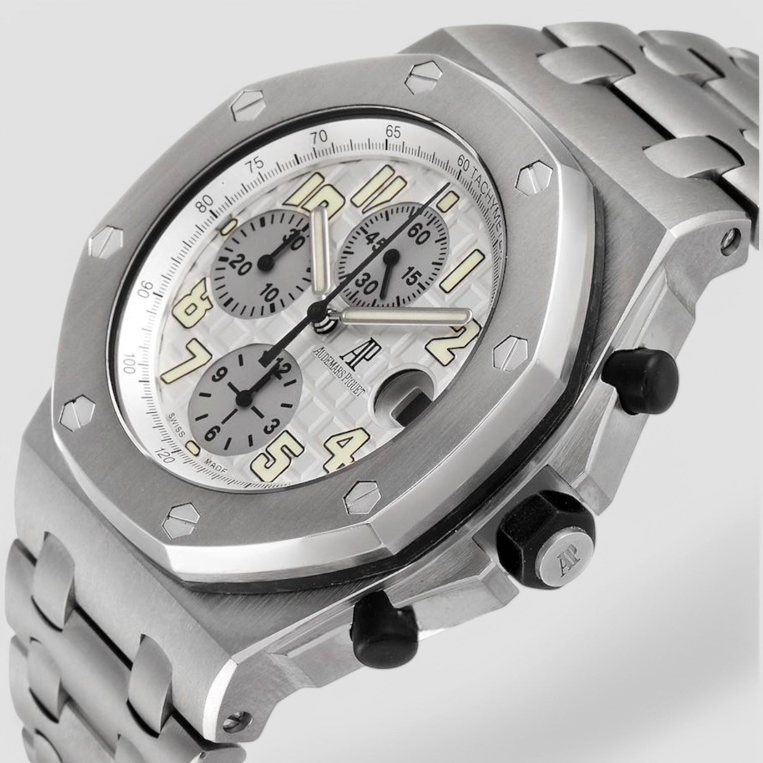 Royal Oak Offshore Chronograph Silver Dial Titanium / Titanium