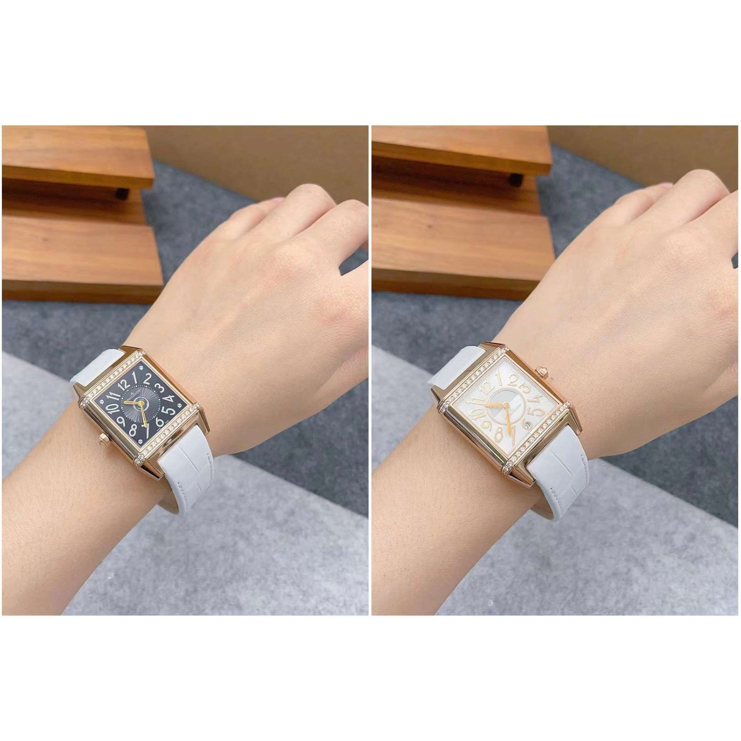Reverso Squadra Lady Duetto – Elegant Rose Gold Sophistication