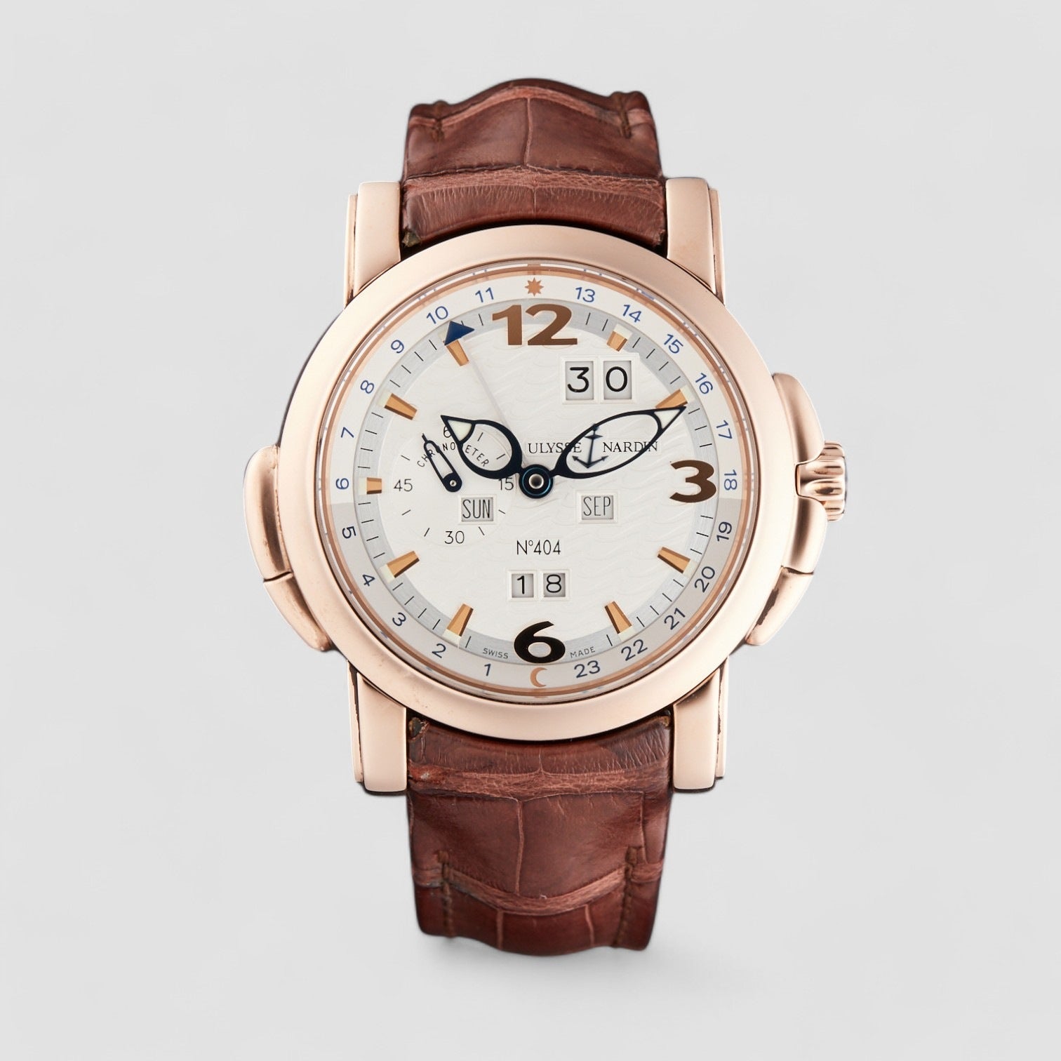 GMT +/- Perpetual + Perpetual 42mm Mens Watch