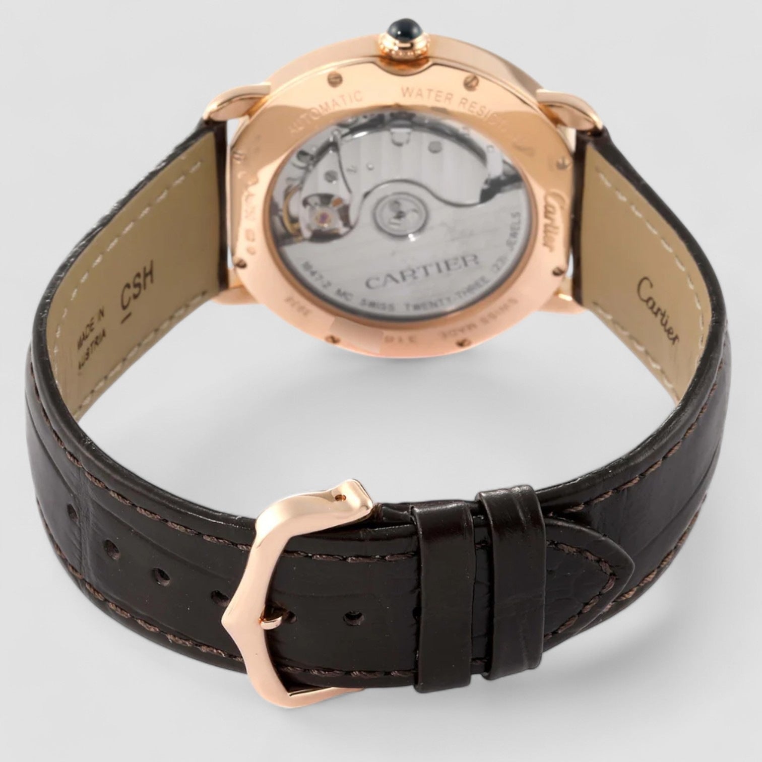 Ronde Louis Cartier Automatic Rose Gold Watch WGRN0006