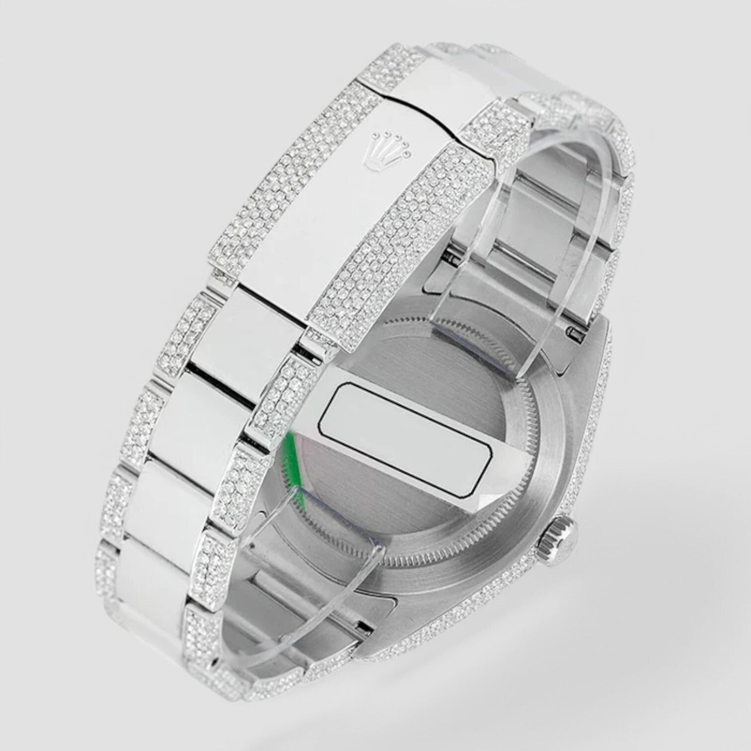 Oyster Perpetual 39 Red Grape 114300 Iced Out