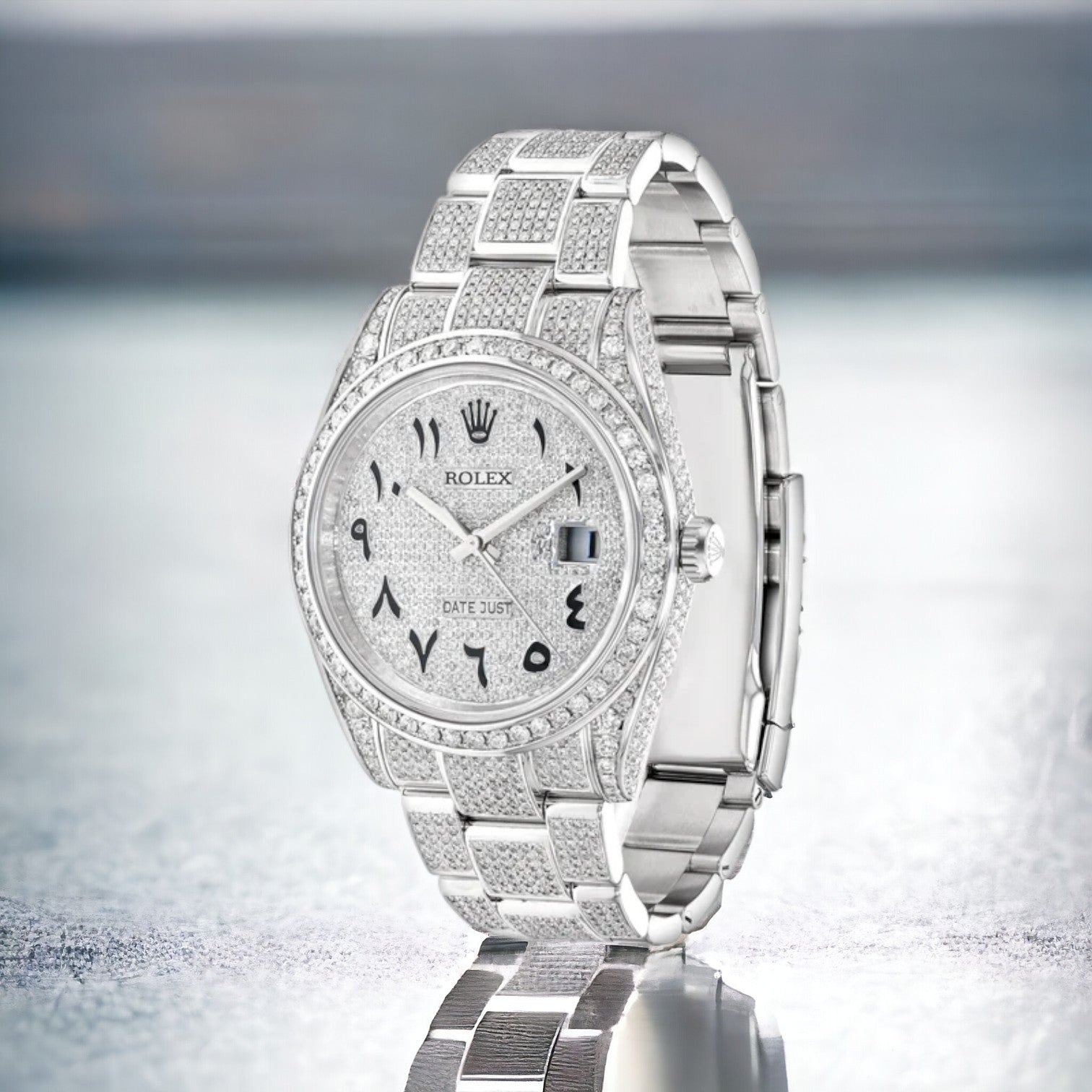 DATEJUST 41MM Oyster - ARABIC FULL ICED