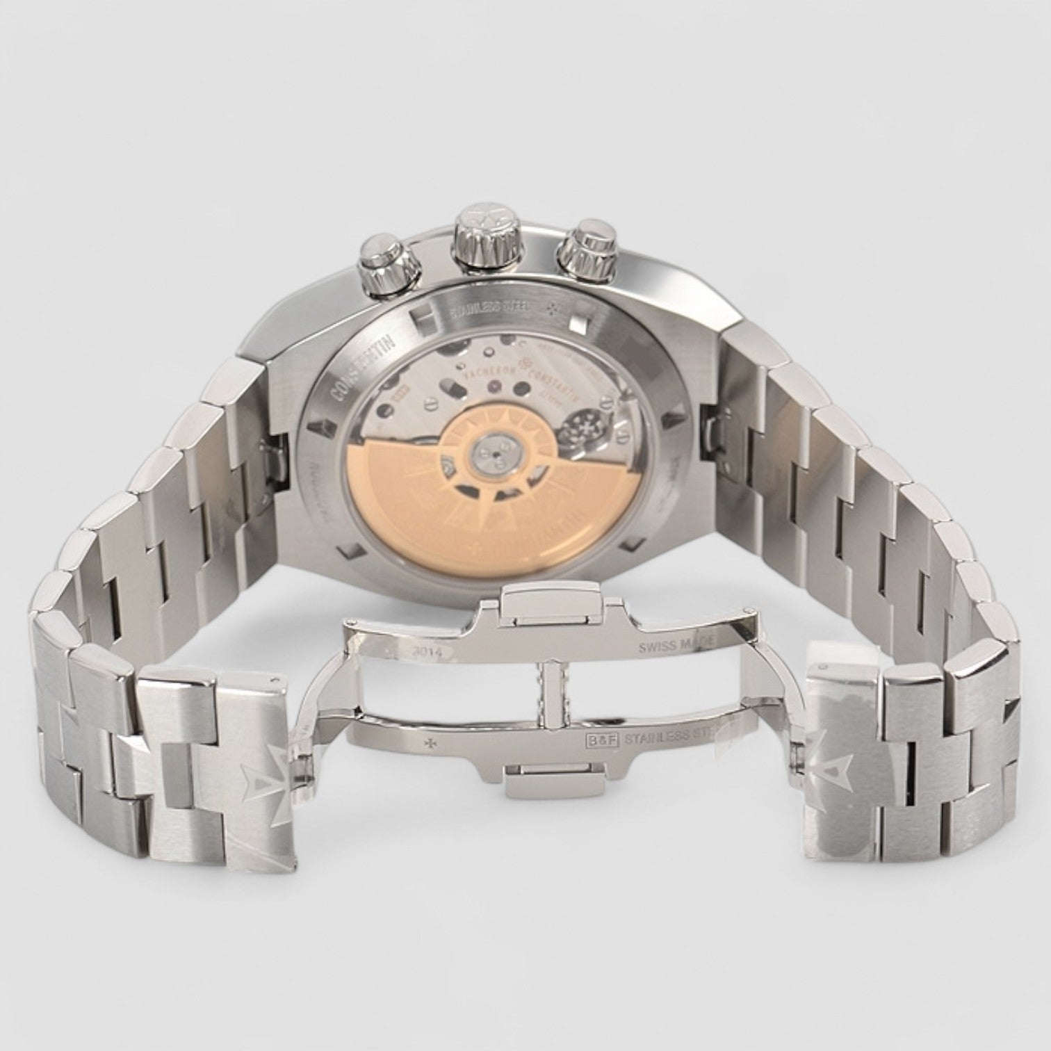 Overseas Chronograph 5500V Silver Dial SS / Bracelet