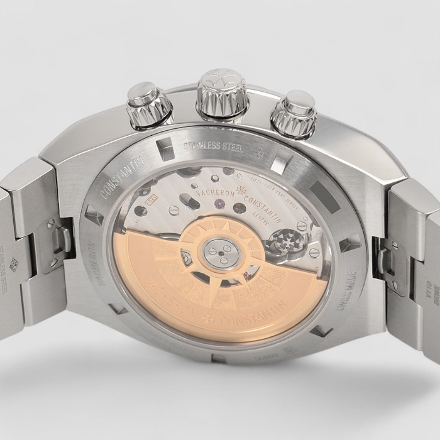 Overseas Chronograph 5500V Silver Dial SS / Bracelet